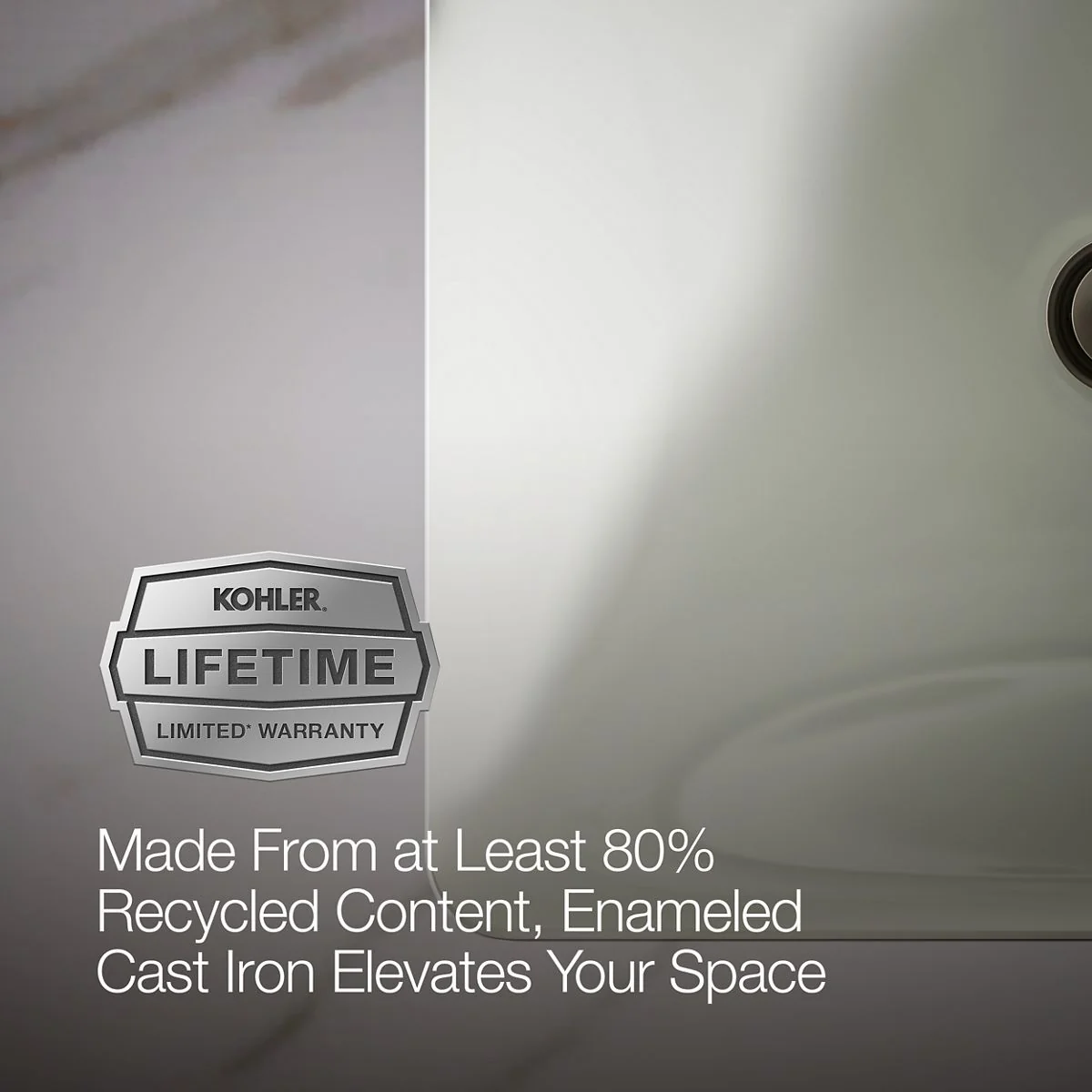 KOHLER K-5400 Iron Plains 18-1/2" rectangular drop-in/undermount bathroom sink - Image 9