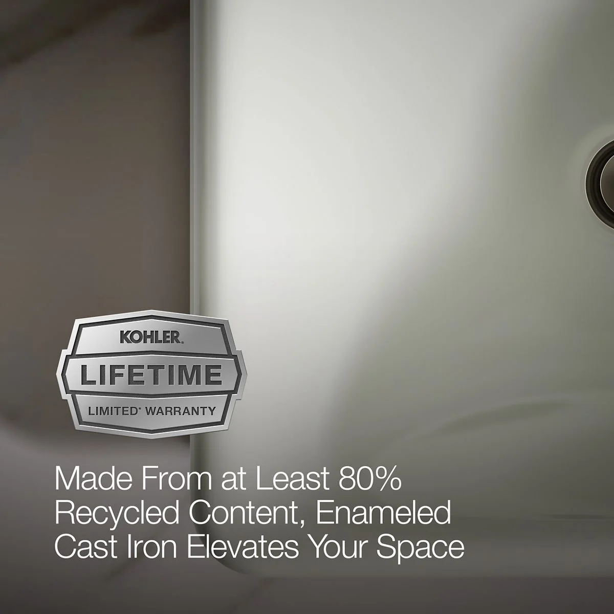KOHLER K-5400-P5 Iron Plains 18-1/2" rectangular vessel bathroom sink - Image 7