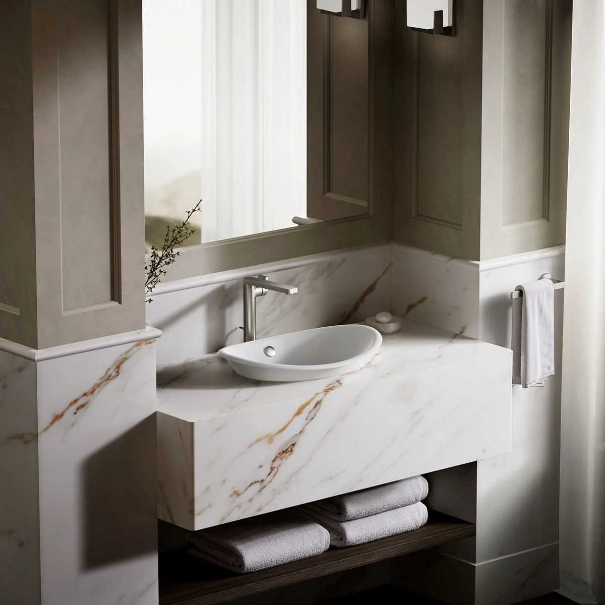 KOHLER K-5403-W Iron Plains 20-3/4" oval vessel bathroom sink - Image 10
