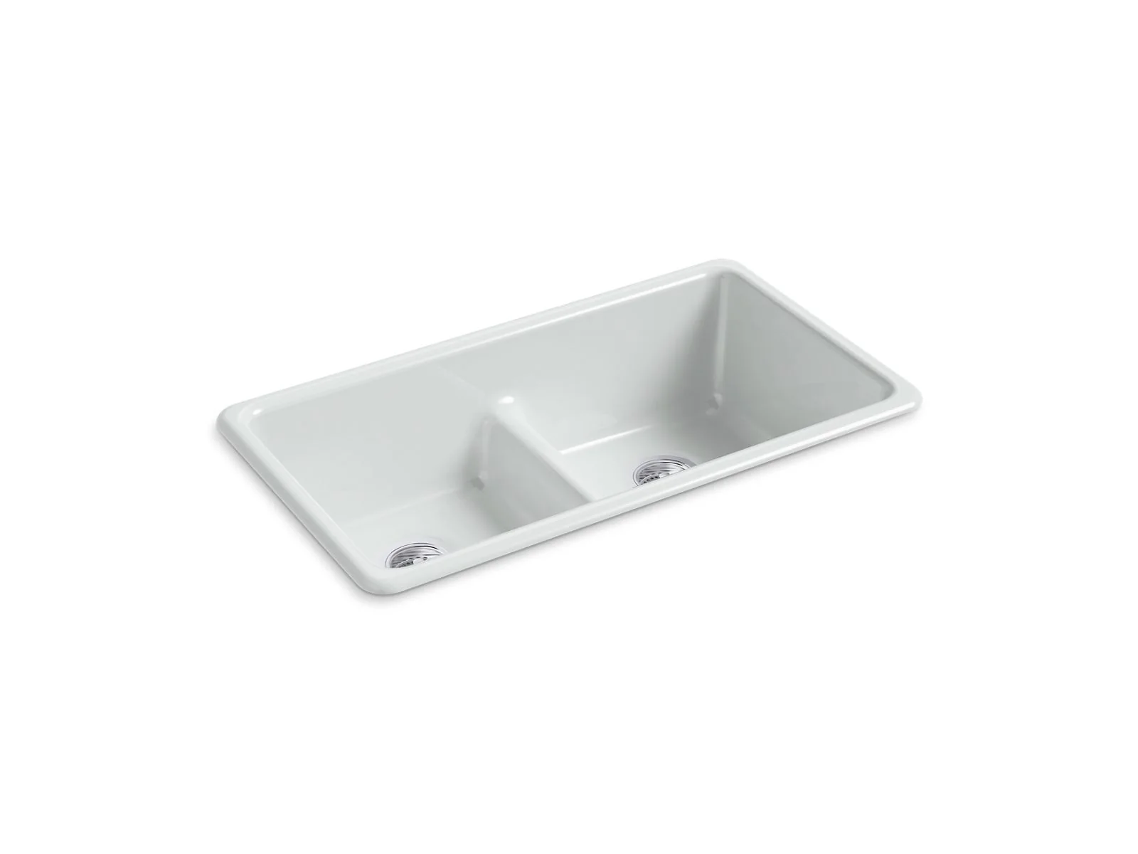 KOHLER K-5312 Iron/Tones Smart Divide 33" top-/undermount double-bowl kitchen sink - Image 14