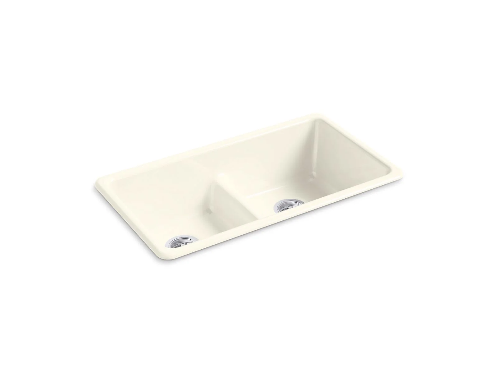 KOHLER K-5312 Iron/Tones Smart Divide 33" top-/undermount double-bowl kitchen sink - Image 16