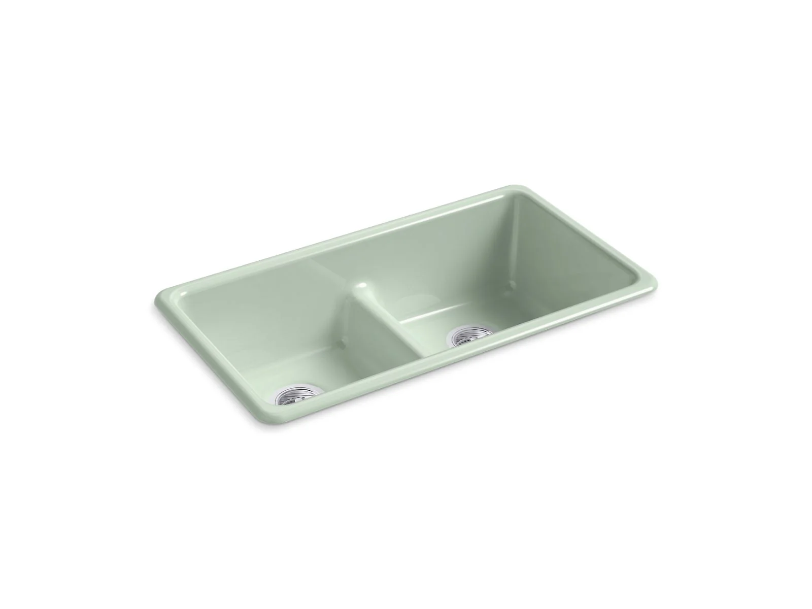 KOHLER K-5312 Iron/Tones Smart Divide 33" top-/undermount double-bowl kitchen sink - Image 2