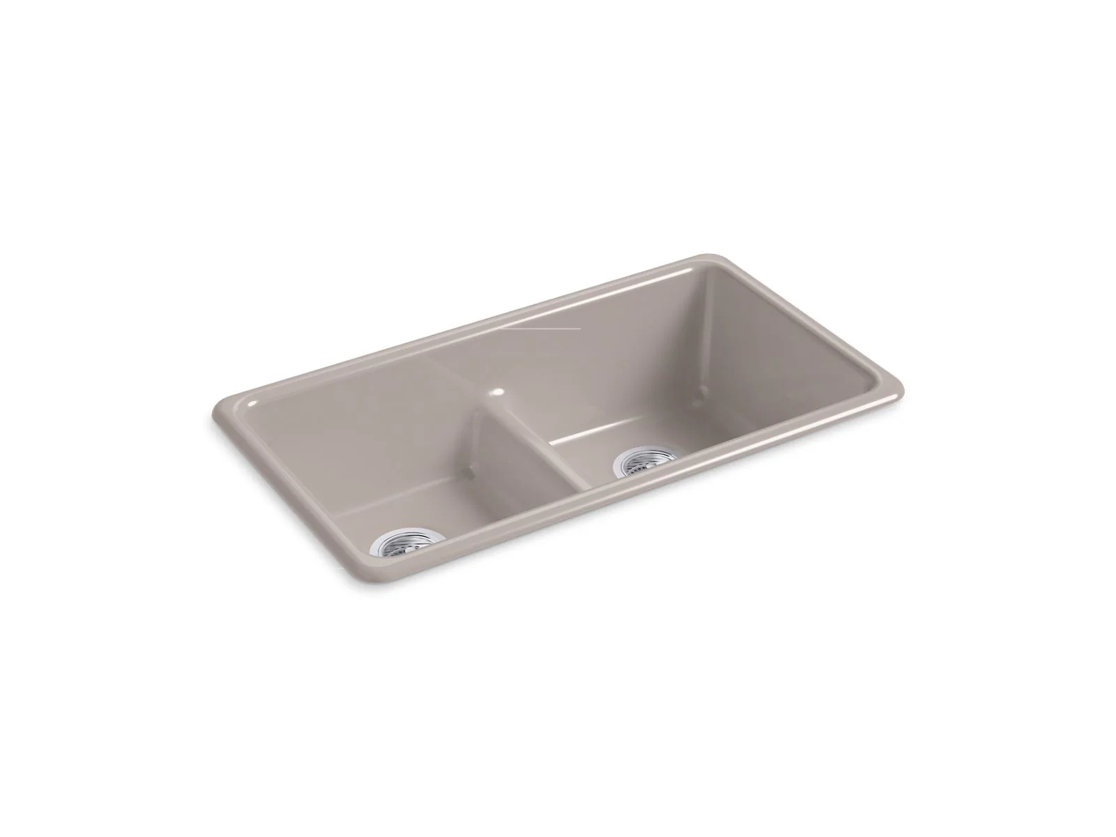 KOHLER K-5312 Iron/Tones Smart Divide 33" top-/undermount double-bowl kitchen sink - Image 20