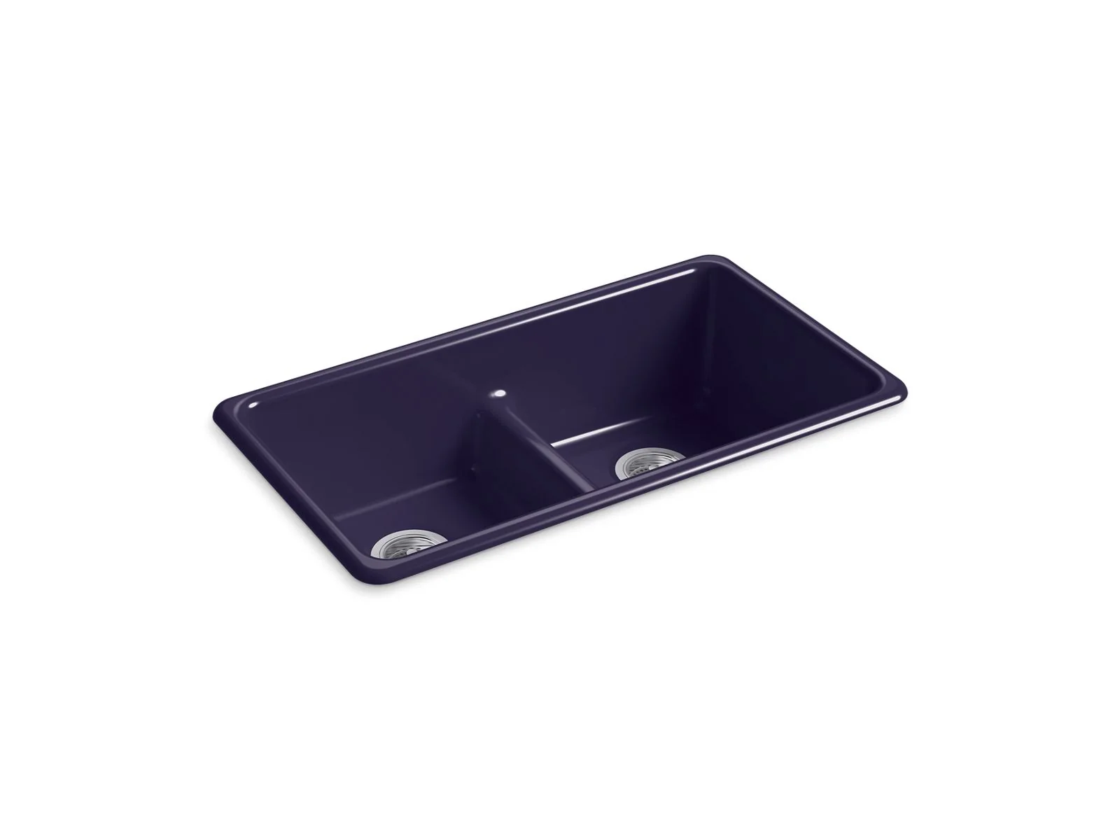 KOHLER K-5312 Iron/Tones Smart Divide 33" top-/undermount double-bowl kitchen sink - Image 4