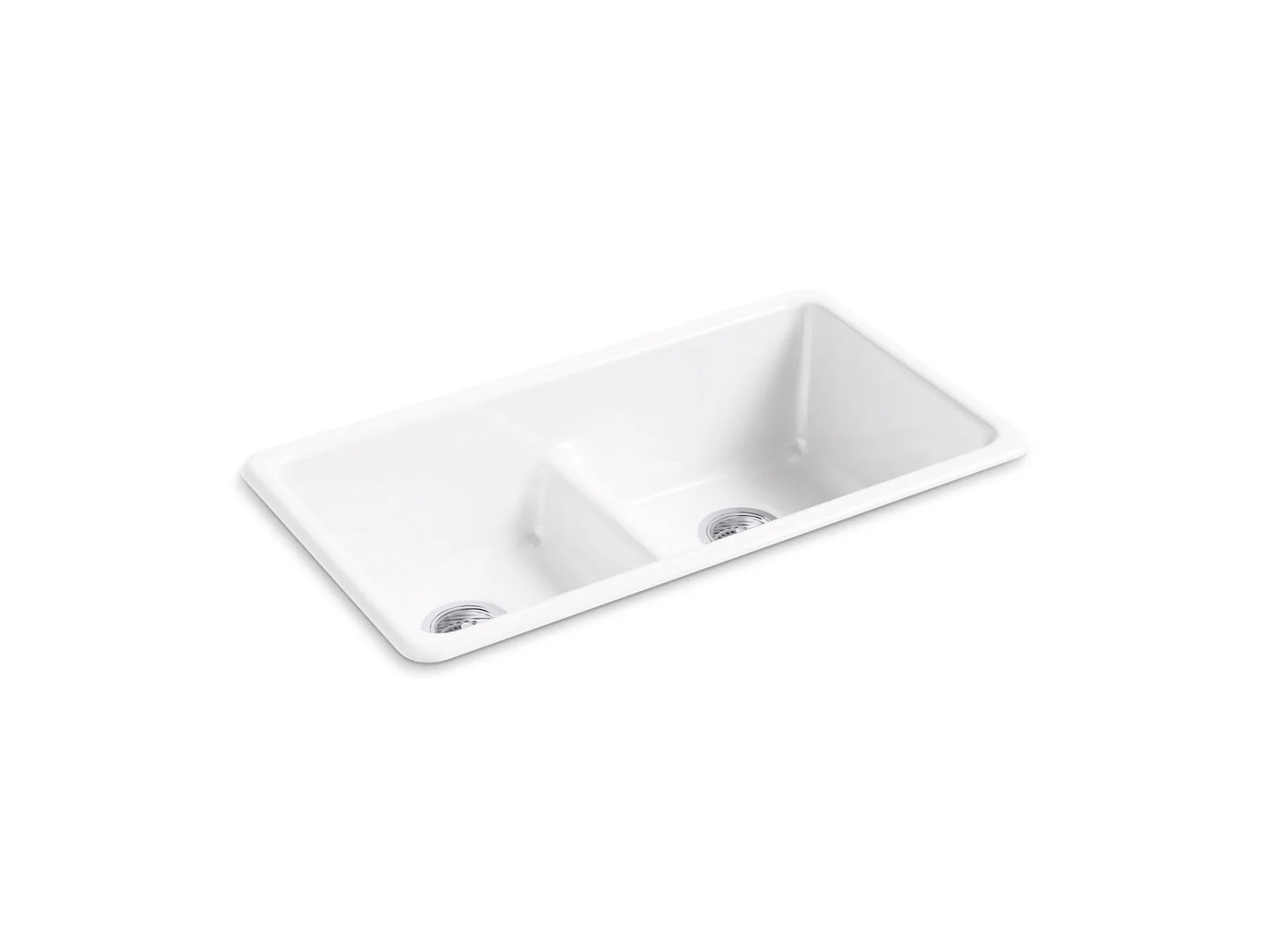 KOHLER K-5312 Iron/Tones Smart Divide 33" top-/undermount double-bowl kitchen sink - Image 7