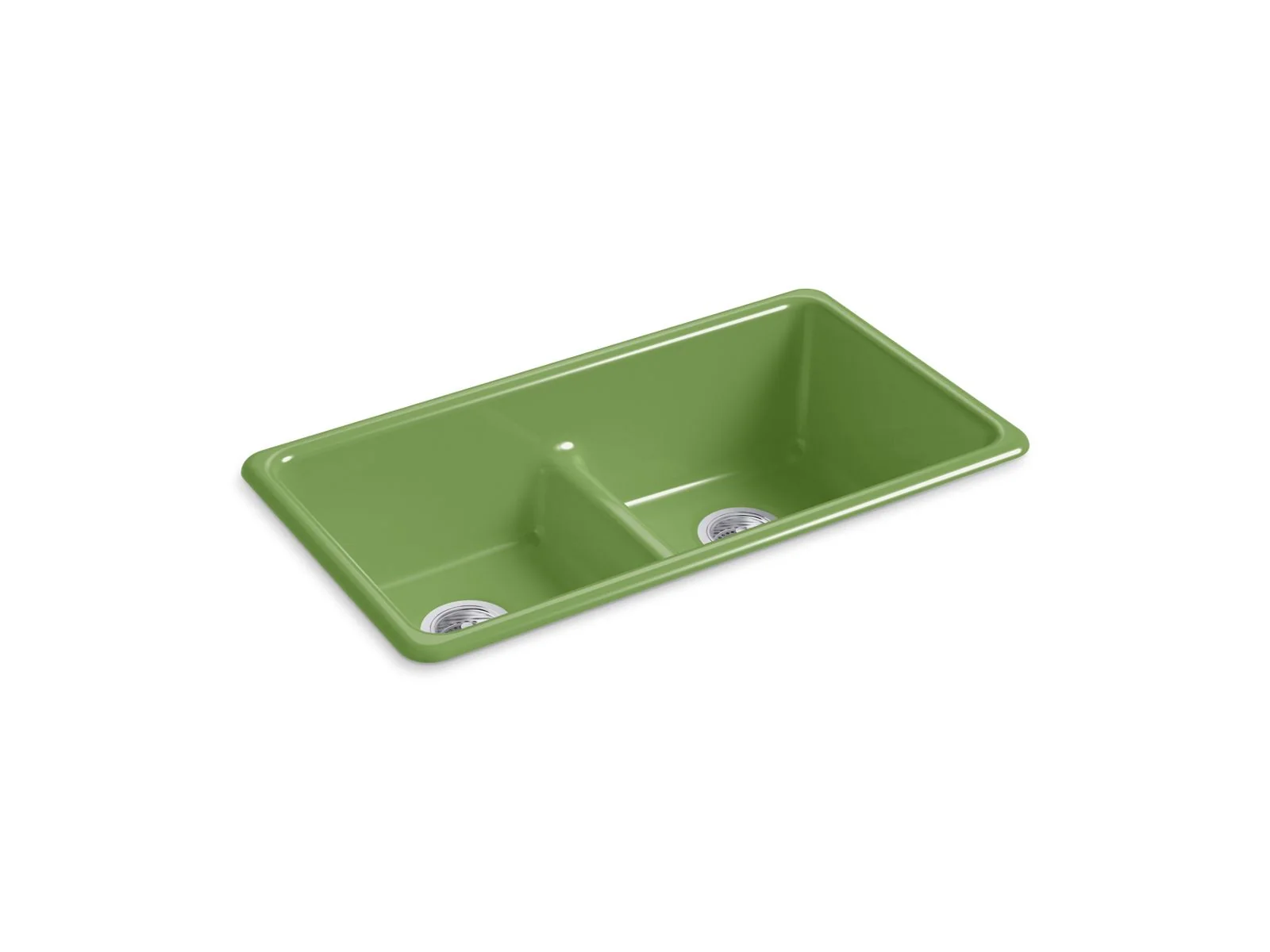 KOHLER K-5312 Iron/Tones Smart Divide 33" top-/undermount double-bowl kitchen sink - Image 9