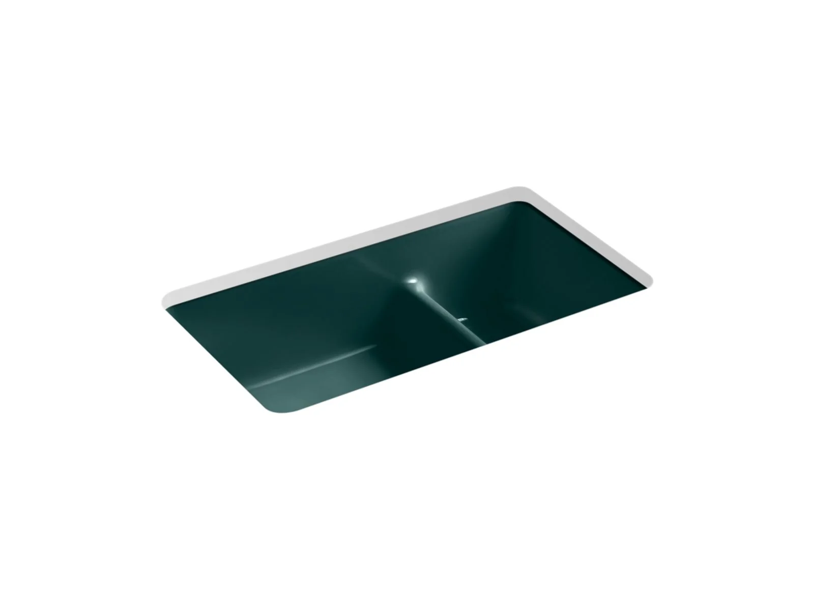 KOHLER K-6625 Iron/Tones Smart Divide 33" top-/undermount double-bowl kitchen sink - Image 2