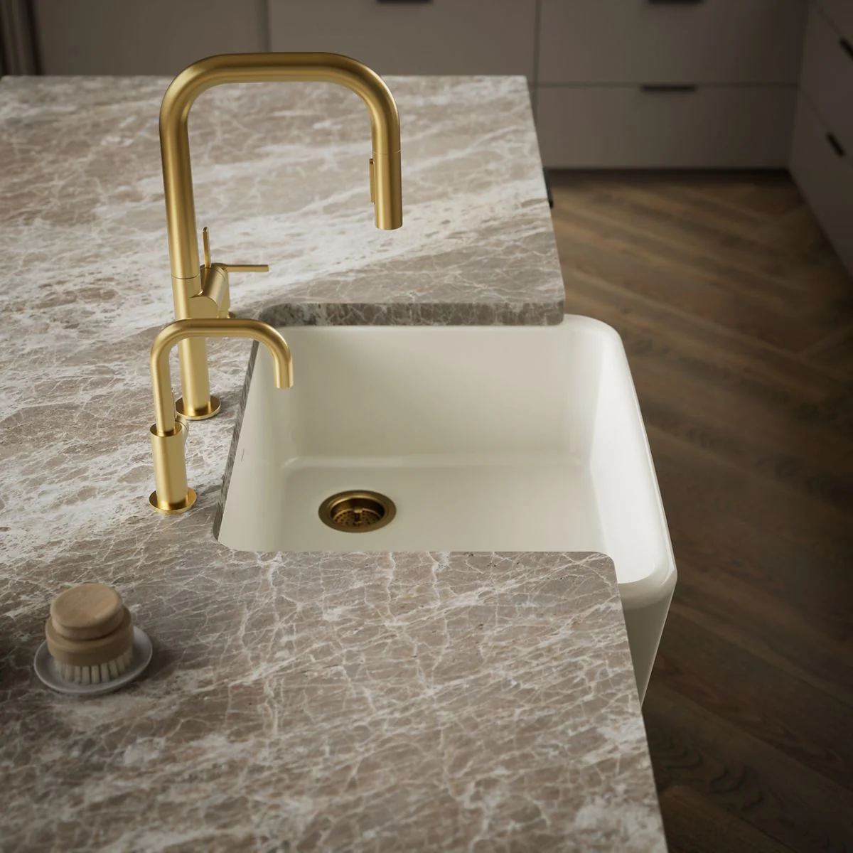 KOHLER K-25766 Ironridge 28" undermount single-bowl farmhouse kitchen sink - Image 29