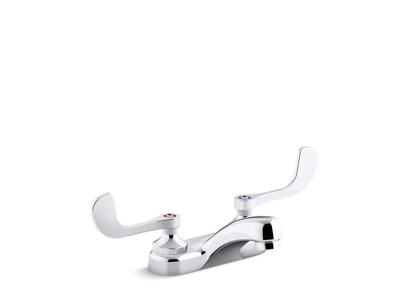 KOHLER K-400T20-5AKA Triton 1.0 gpm centerset bathroom sink faucet with aerated flow and wristblade handles, drain not included