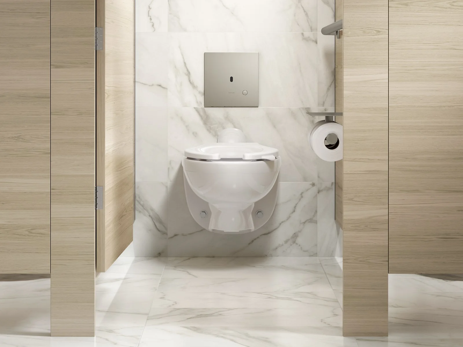 KOHLER K-60TB00S50 Mach Flex Metal faceplate for concealed touchless toilet flushometer, dual-flush (1.1 / 1.28 gpf) - Image 12