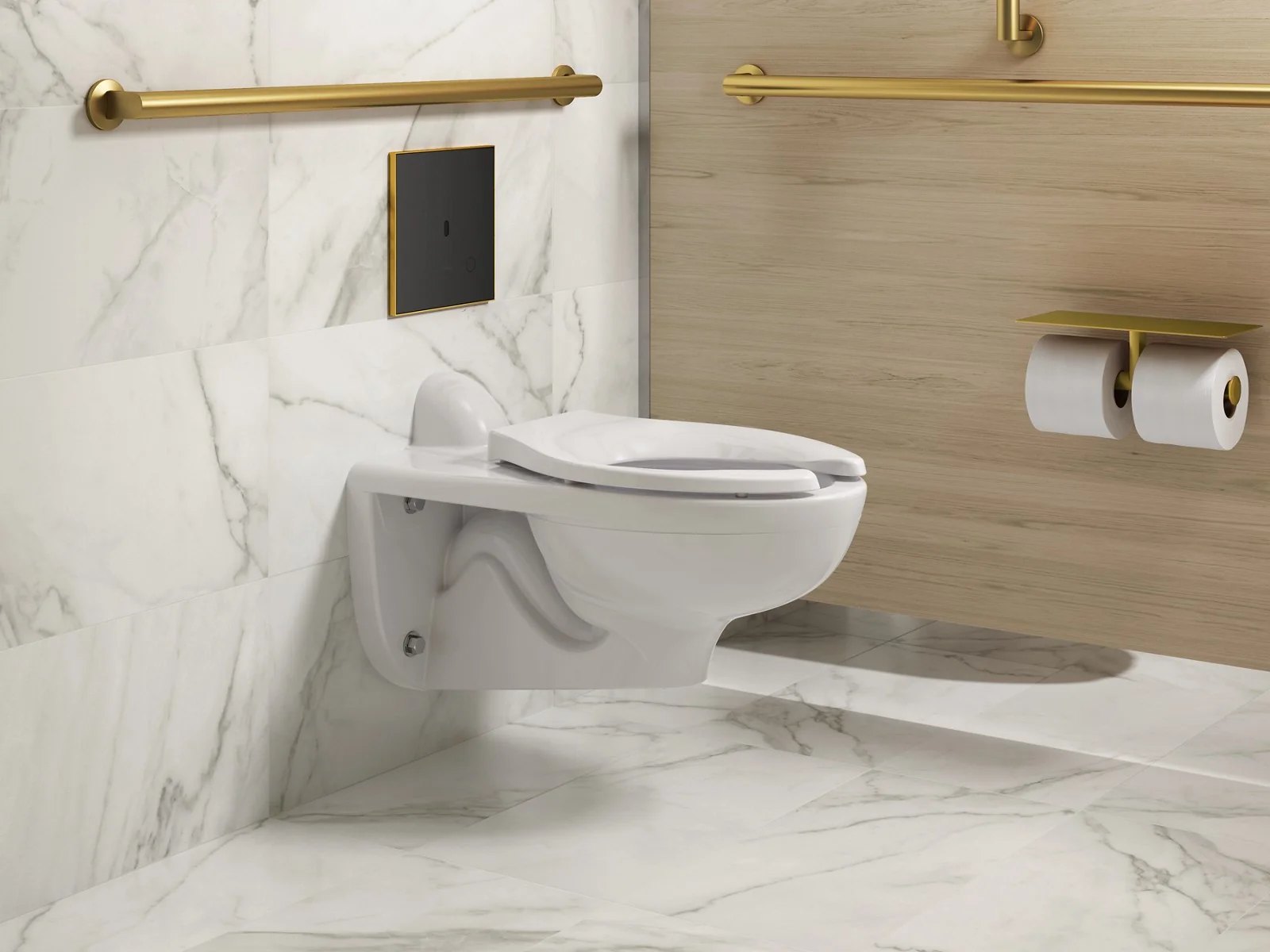 KOHLER K-61TB10S50-7BK Mach Flex Glass faceplate for concealed touchless toilet flushometer, dual-flush (1.1 / 1.28 gpf) - Image 7