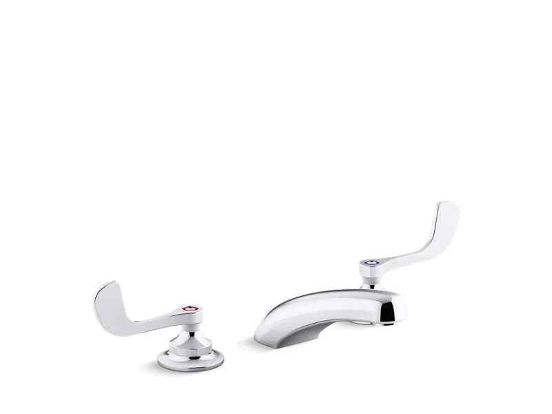 KOHLER K-800T20-5AKA Triton 1.0 gpm widespread bathroom sink faucet with aerated flow and wristblade handles, drain not included