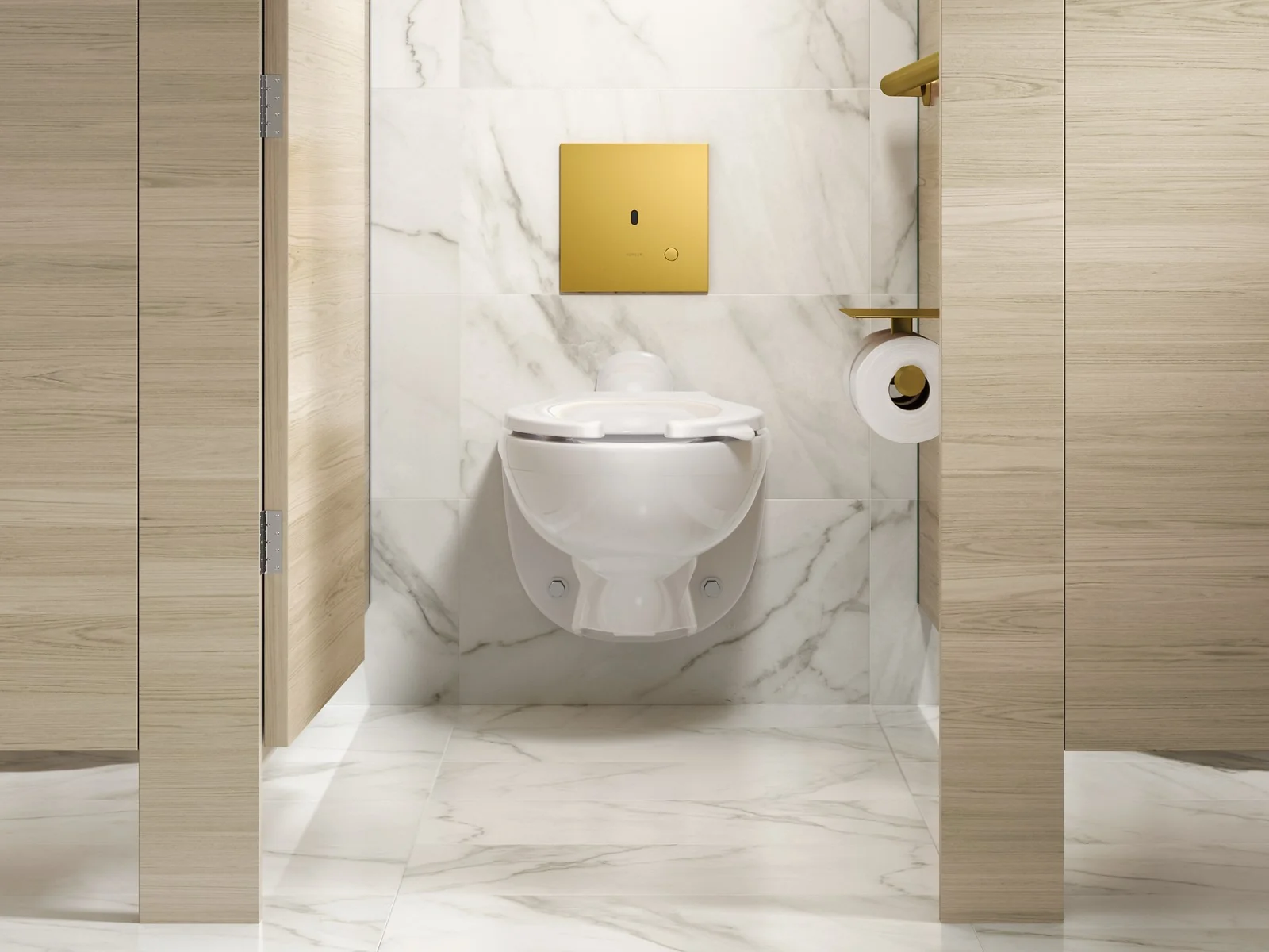 KOHLER K-90TB00K50 Mach Flex Metal faceplate for concealed touchless toilet flushometer, 1.0 gpf - Image 7