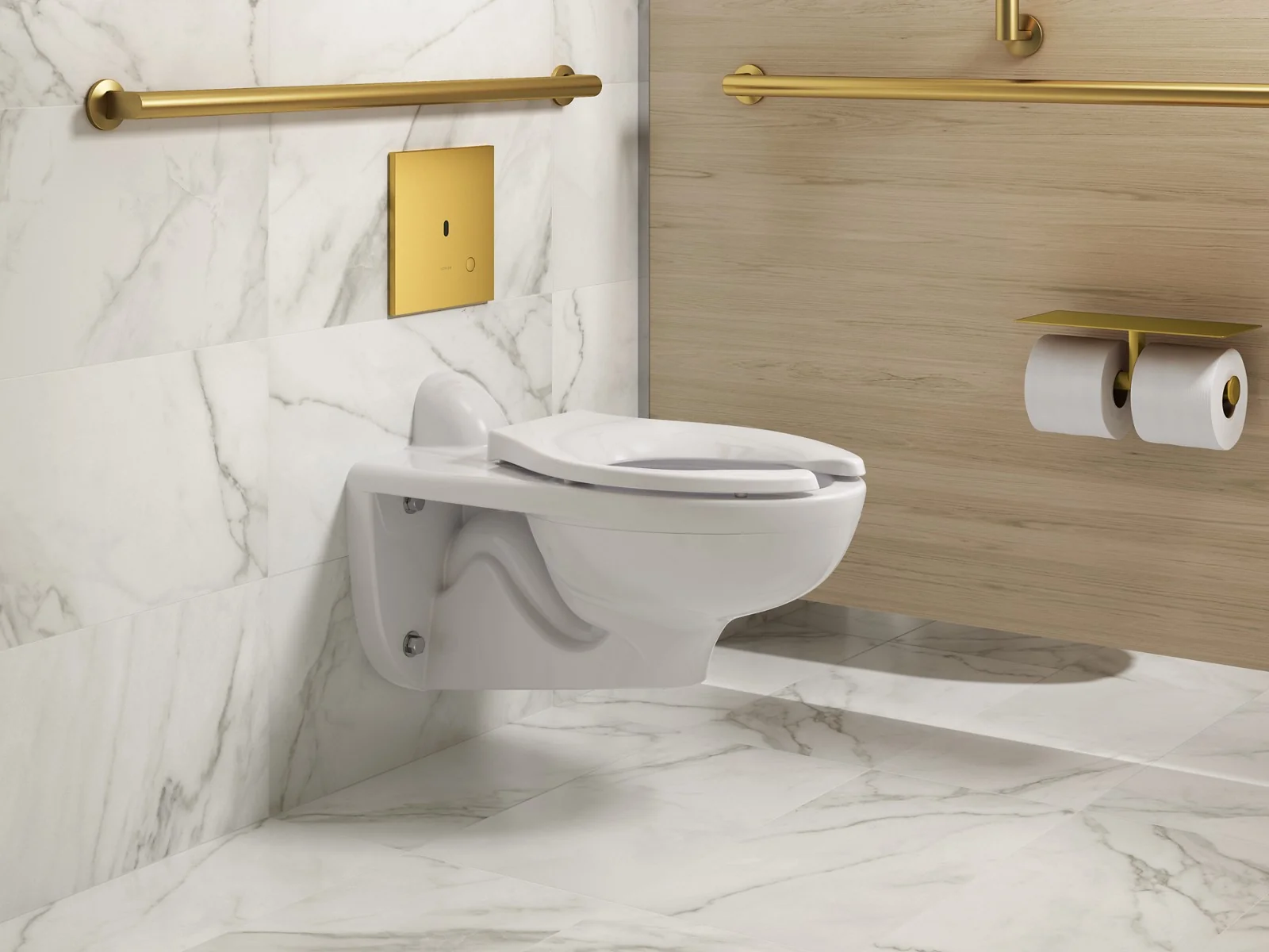 KOHLER K-90TB00L50 Mach Flex Metal faceplate for concealed touchless toilet flushometer, 1.1 gpf - Image 6