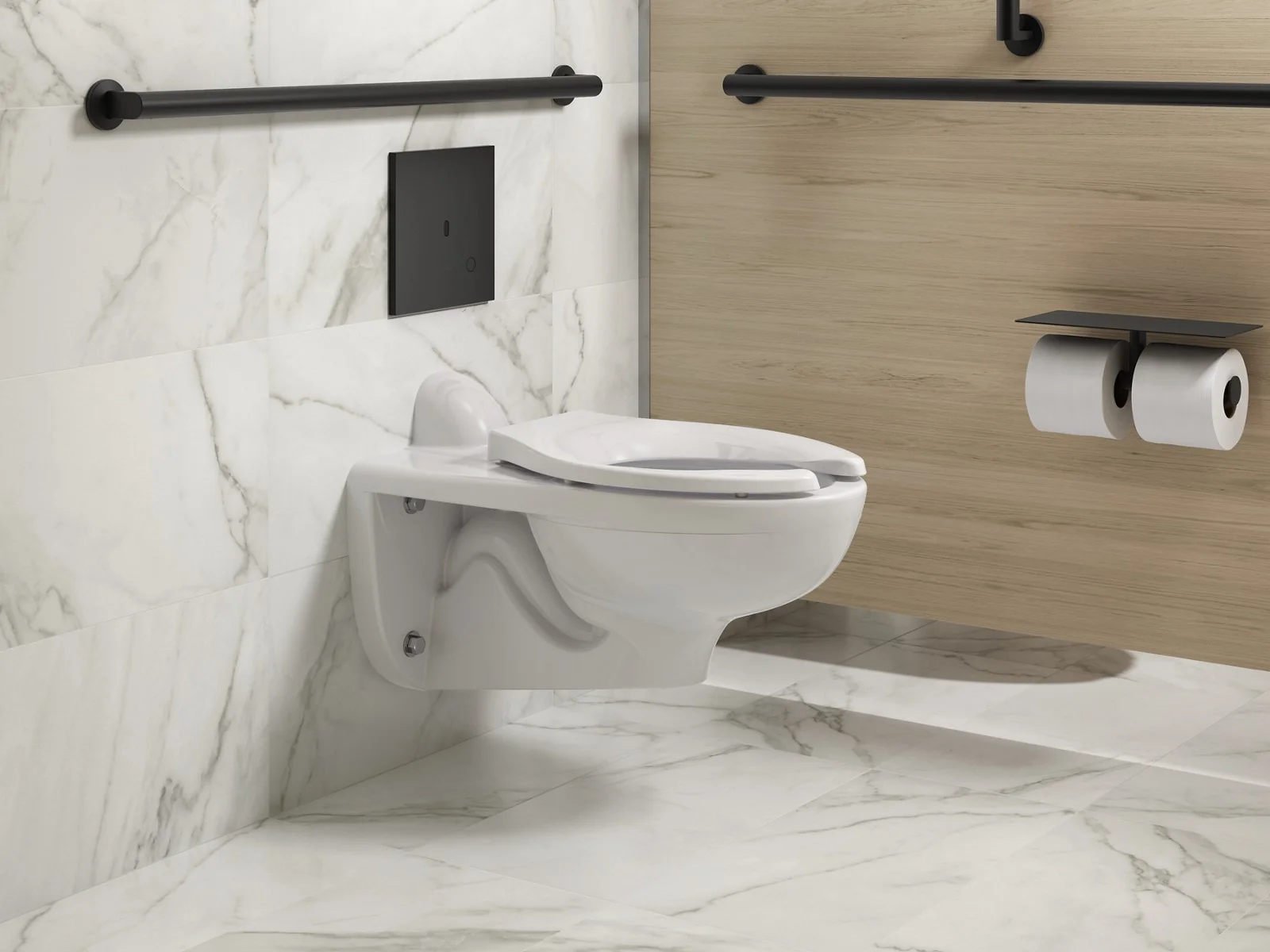 KOHLER K-90TB00N50 Mach Flex Metal faceplate for concealed touchless toilet flushometer, 1.28 gpf - Image 10