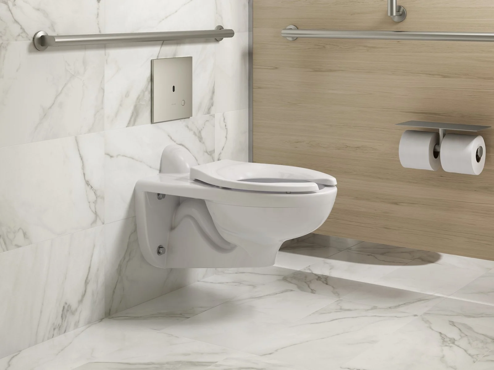 KOHLER K-90TB00N50 Mach Flex Metal faceplate for concealed touchless toilet flushometer, 1.28 gpf - Image 13