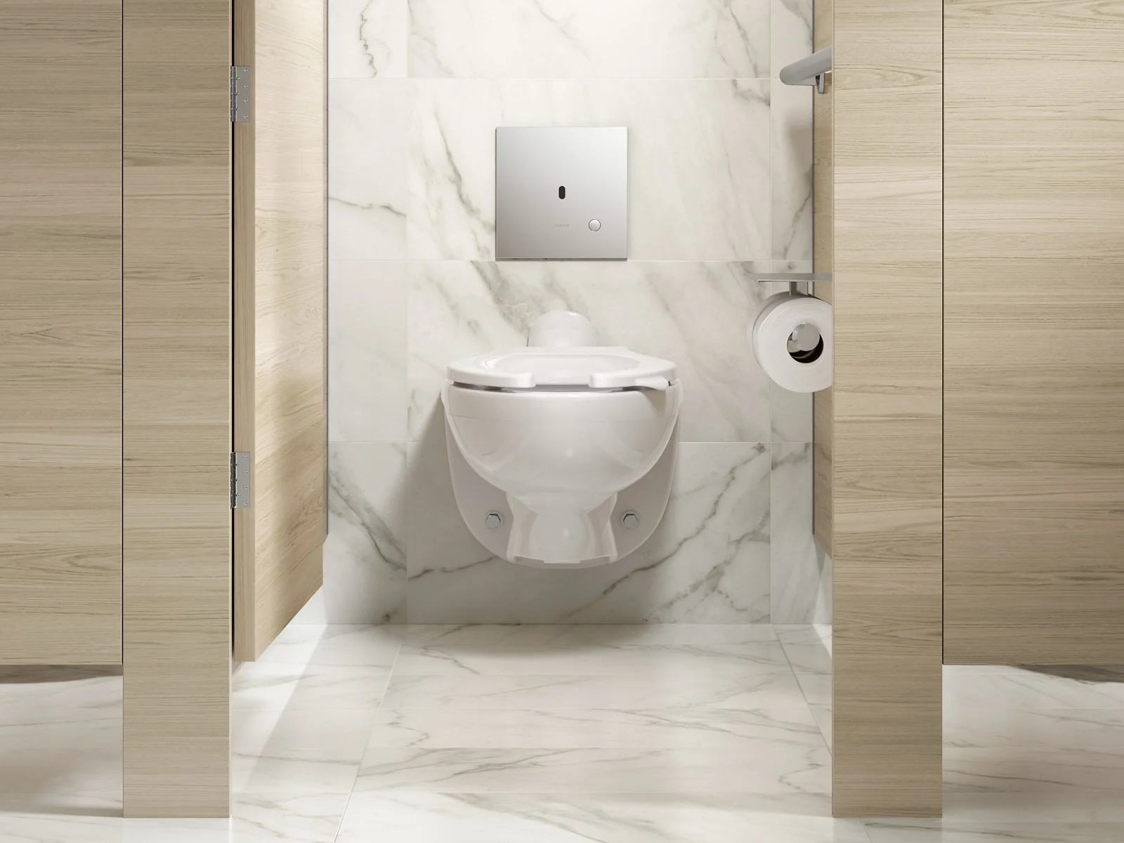 KOHLER K-90TB00N50 Mach Flex Metal faceplate for concealed touchless toilet flushometer, 1.28 gpf - Image 15