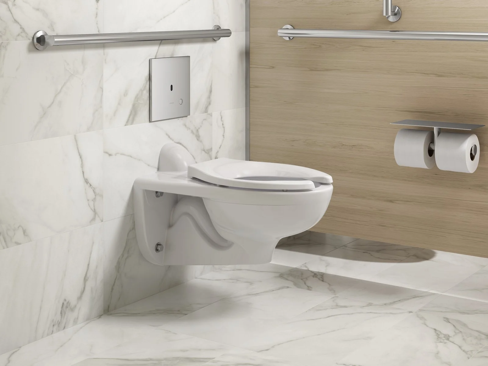 KOHLER K-90TB00N50 Mach Flex Metal faceplate for concealed touchless toilet flushometer, 1.28 gpf - Image 16