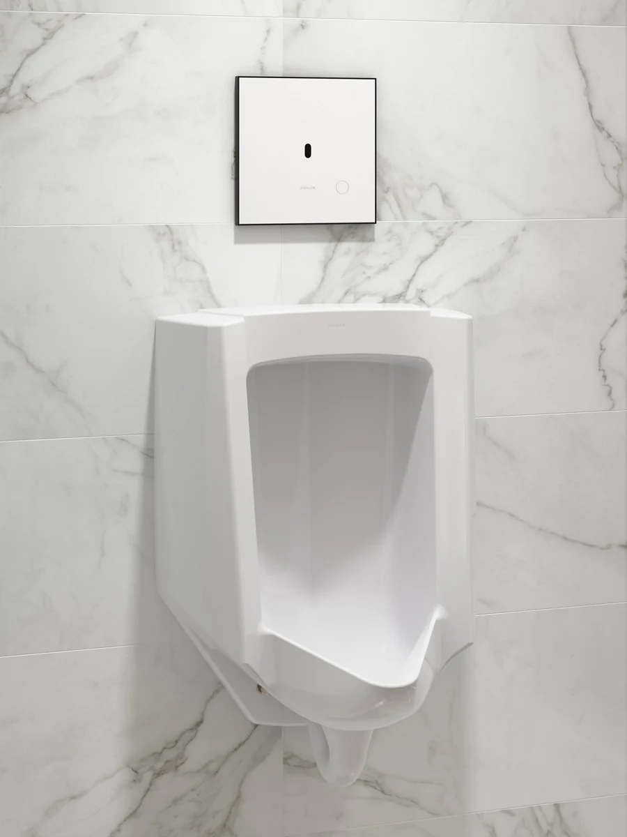 KOHLER K-91UB10D40-0WH Mach Flex Glass faceplate for concealed touchless urinal flushometer, 0.125 gpf - Image 10