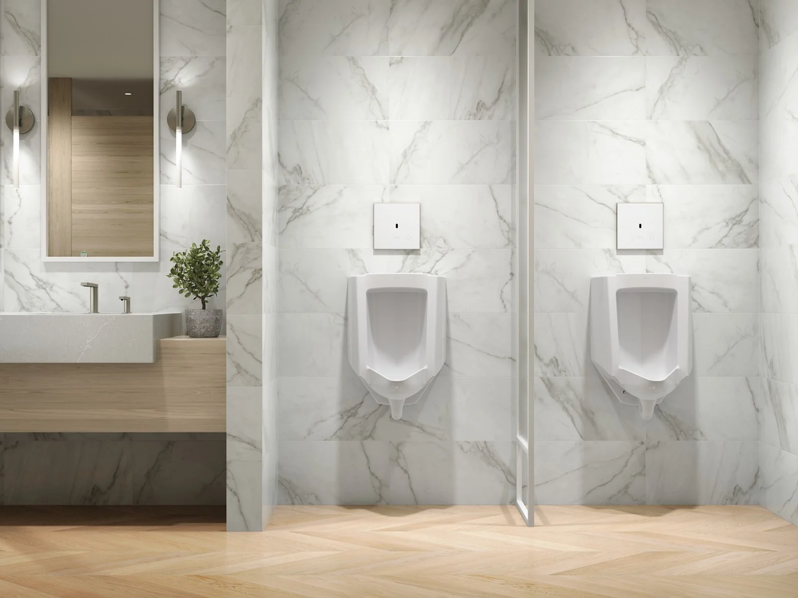 KOHLER K-91UB10D40-0WH Mach Flex Glass faceplate for concealed touchless urinal flushometer, 0.125 gpf - Image 12