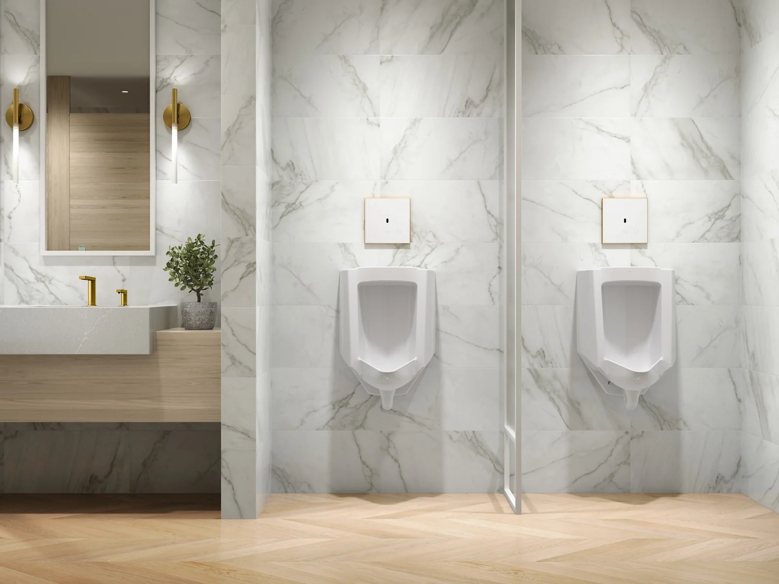 KOHLER K-91UB10D40-0WH Mach Flex Glass faceplate for concealed touchless urinal flushometer, 0.125 gpf - Image 6