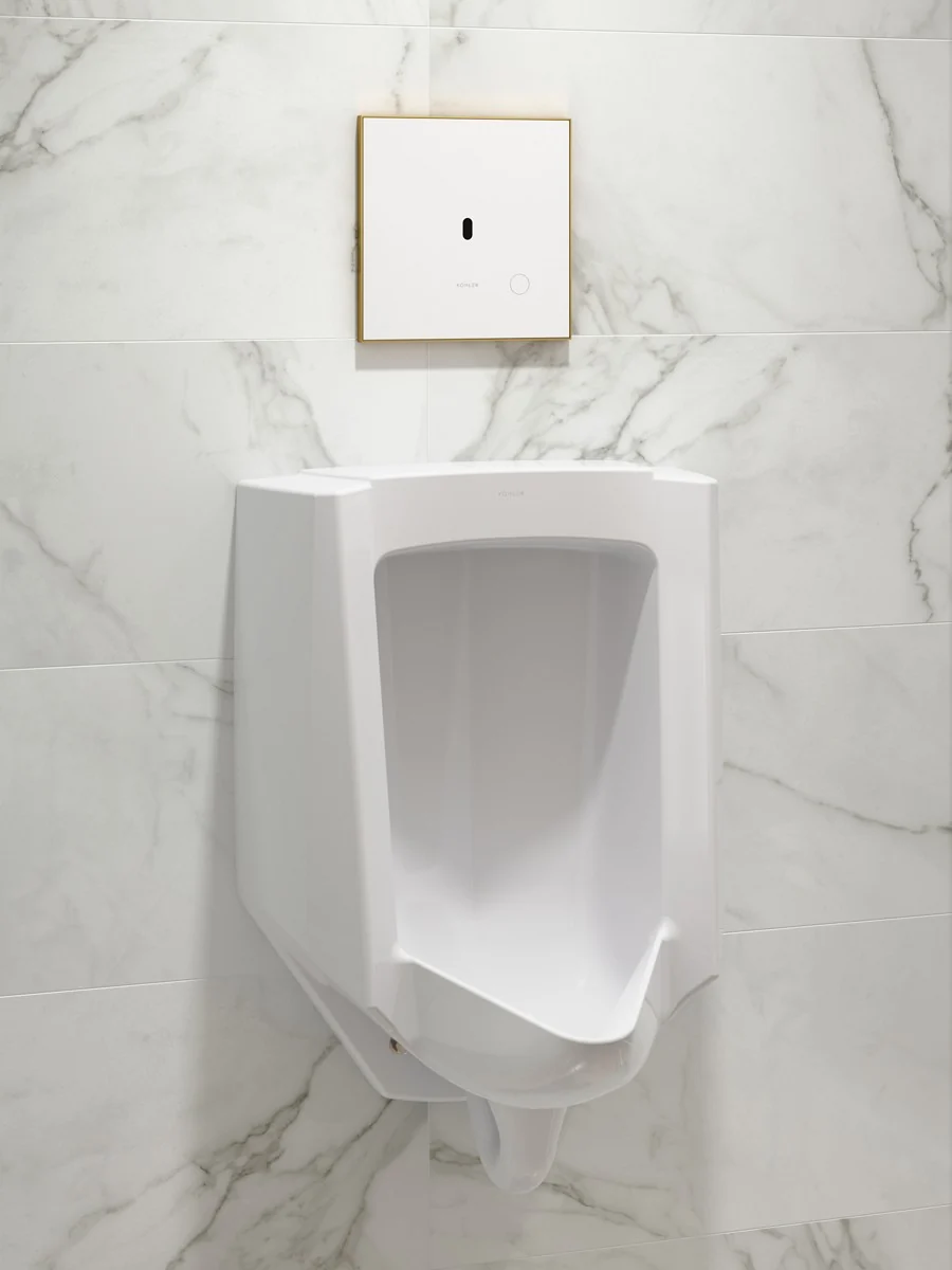KOHLER K-91UB10D40-0WH Mach Flex Glass faceplate for concealed touchless urinal flushometer, 0.125 gpf - Image 7