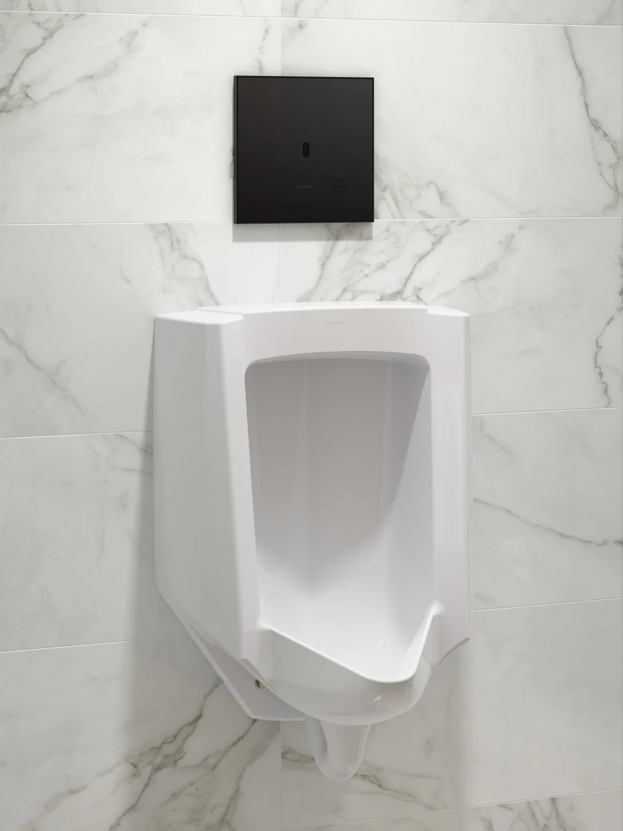 KOHLER K-91UB10D40-7BK Mach Flex Glass faceplate for concealed touchless urinal flushometer, 0.125 gpf - Image 10