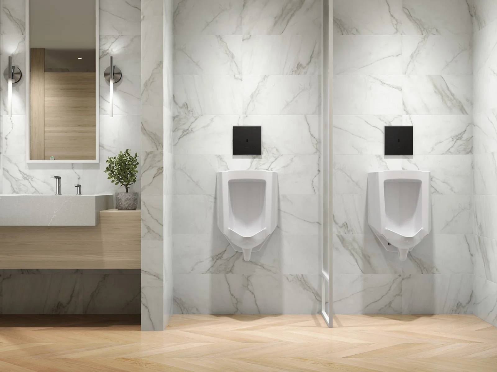 KOHLER K-91UB10D40-7BK Mach Flex Glass faceplate for concealed touchless urinal flushometer, 0.125 gpf - Image 15