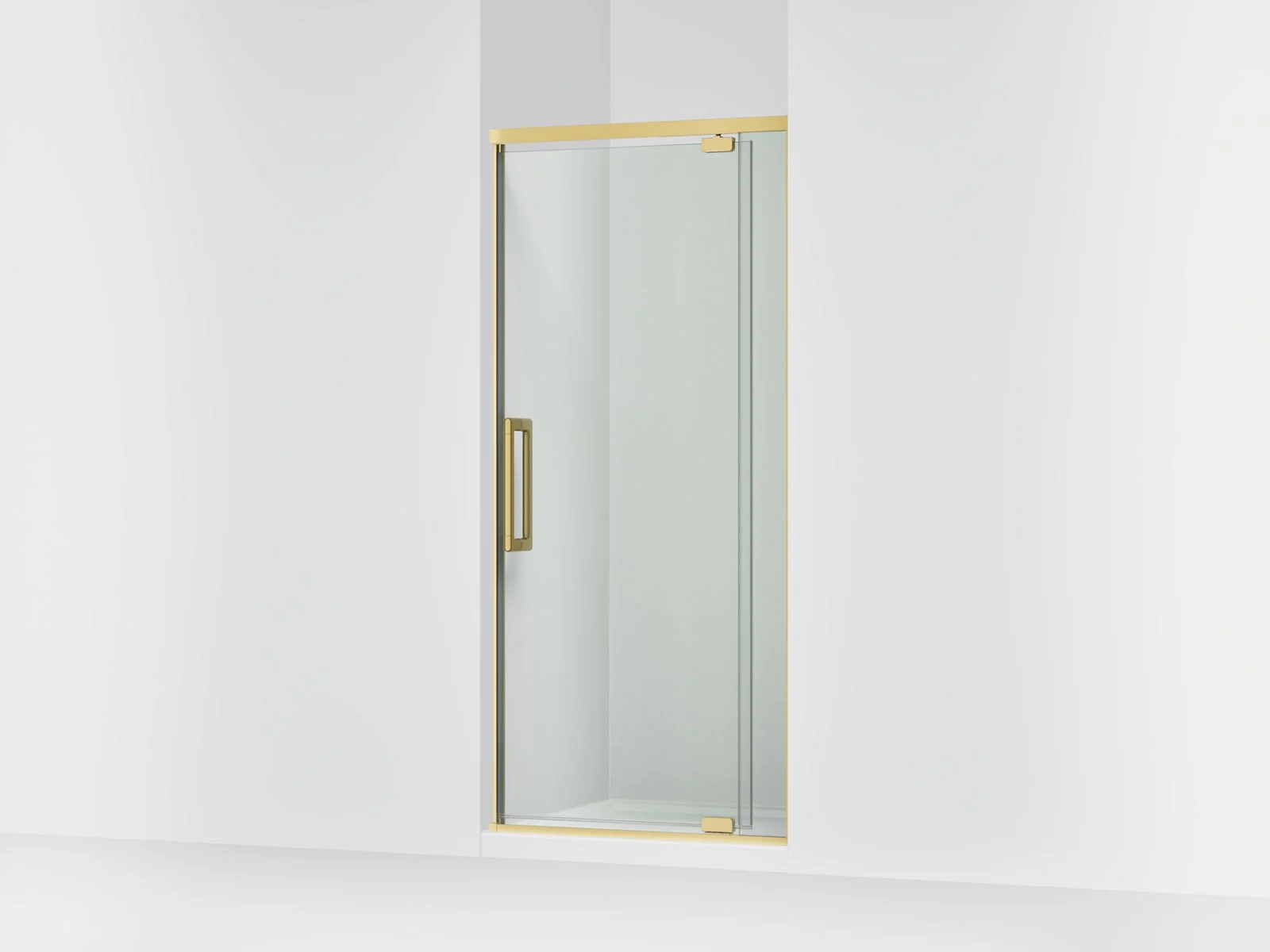 KOHLER K-CA37598-8L Statement 76" H pivot shower door with 5/16"-thick glass