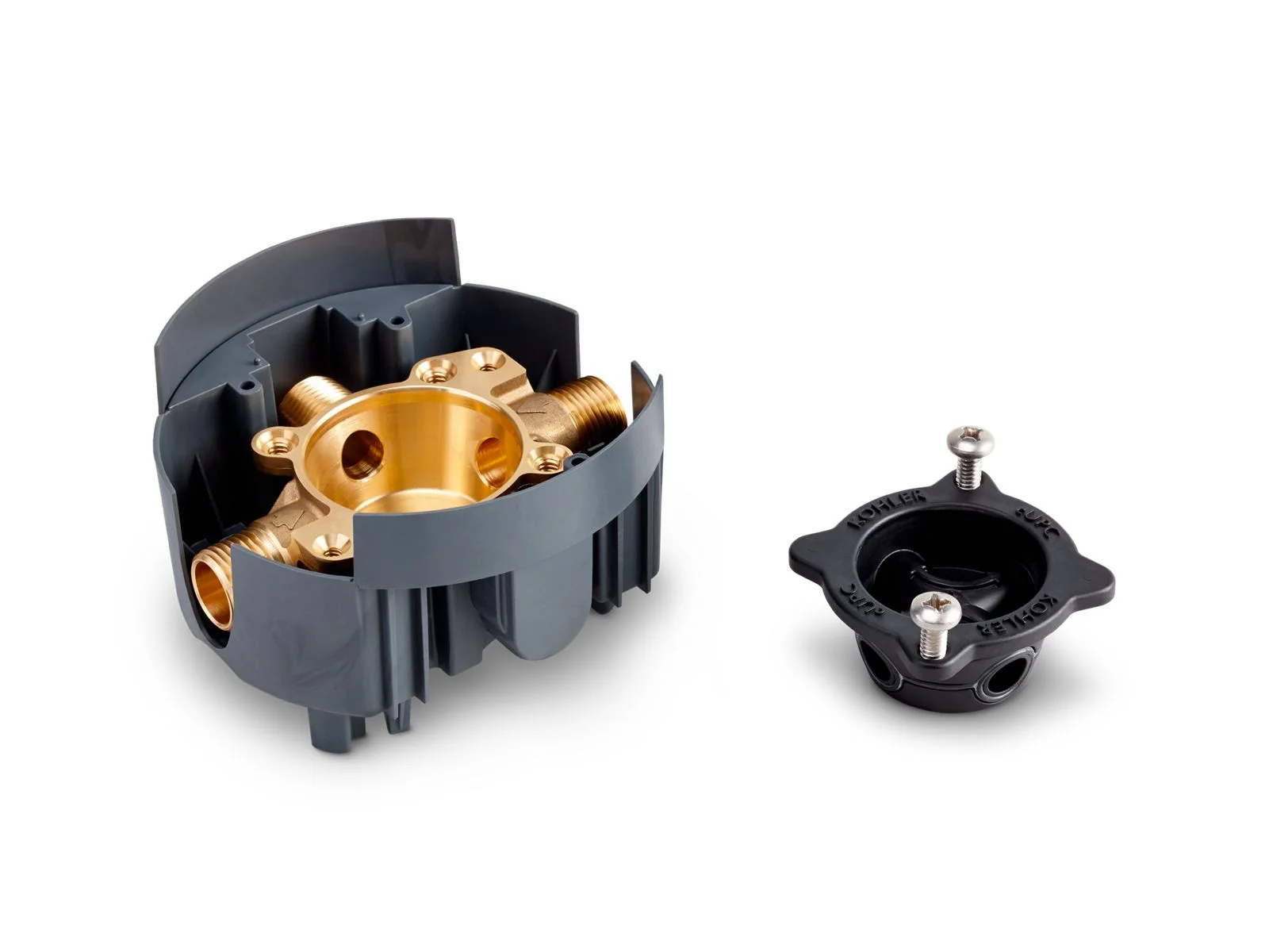 KOHLER K-P8300-IPS Rite-Temp Valve body rough-in with service stops and female NPT connections, project pack - Image 2