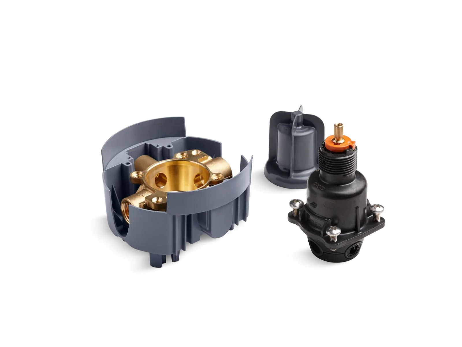 KOHLER K-P8304-IPX Rite-Temp Valve body and pressure-balancing cartridge kit with female NPT connections, project pack