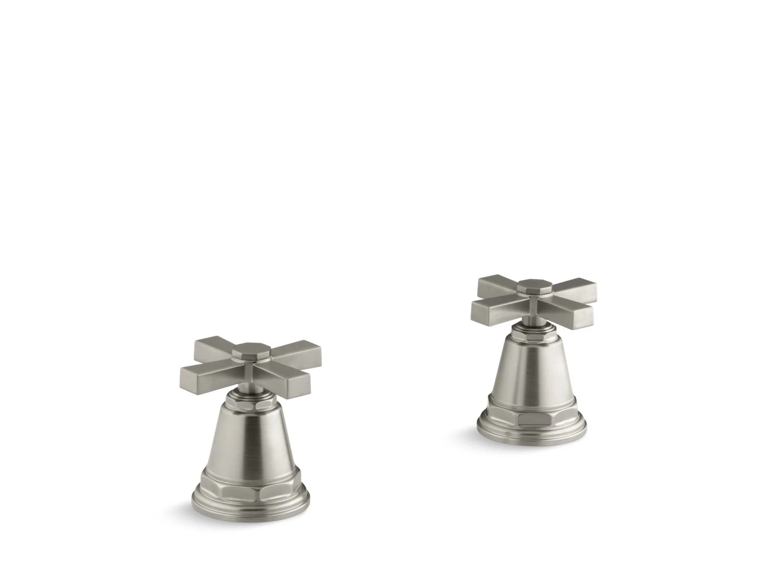 KOHLER K-T13141-3A Pinstripe Deck-mount bath faucet handle trim with Cross design