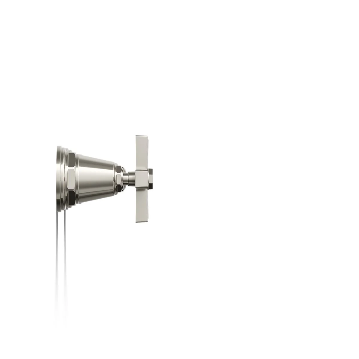 KOHLER K-T13141-3A Pinstripe Deck-mount bath faucet handle trim with Cross design - Image 10