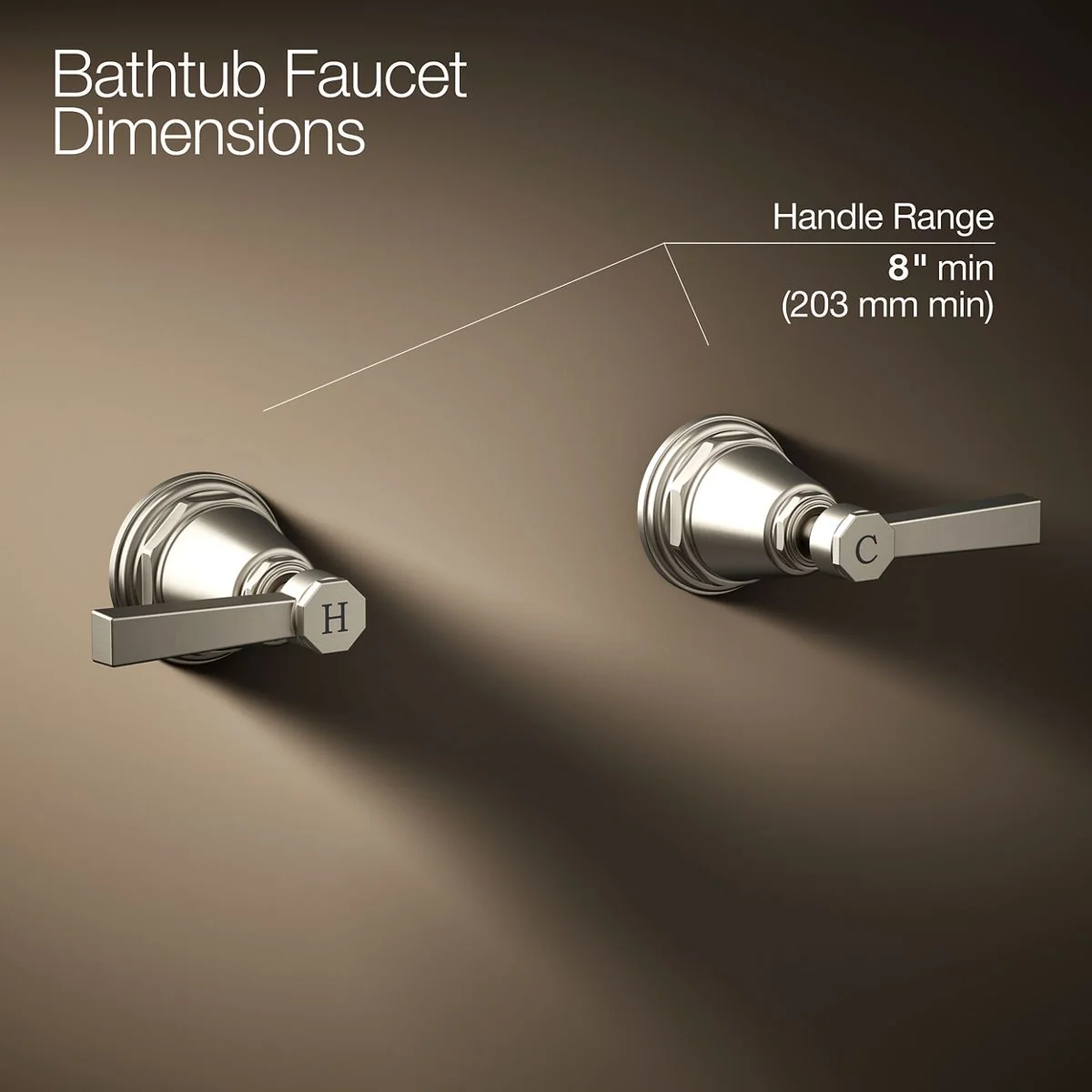 KOHLER K-T13141-4A Pinstripe Deck-mount bath faucet handle trim with Lever design - Image 10