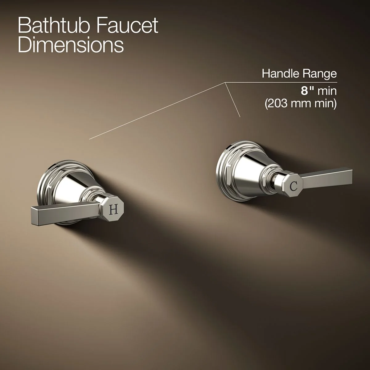 KOHLER K-T13141-4A Pinstripe Deck-mount bath faucet handle trim with Lever design - Image 15