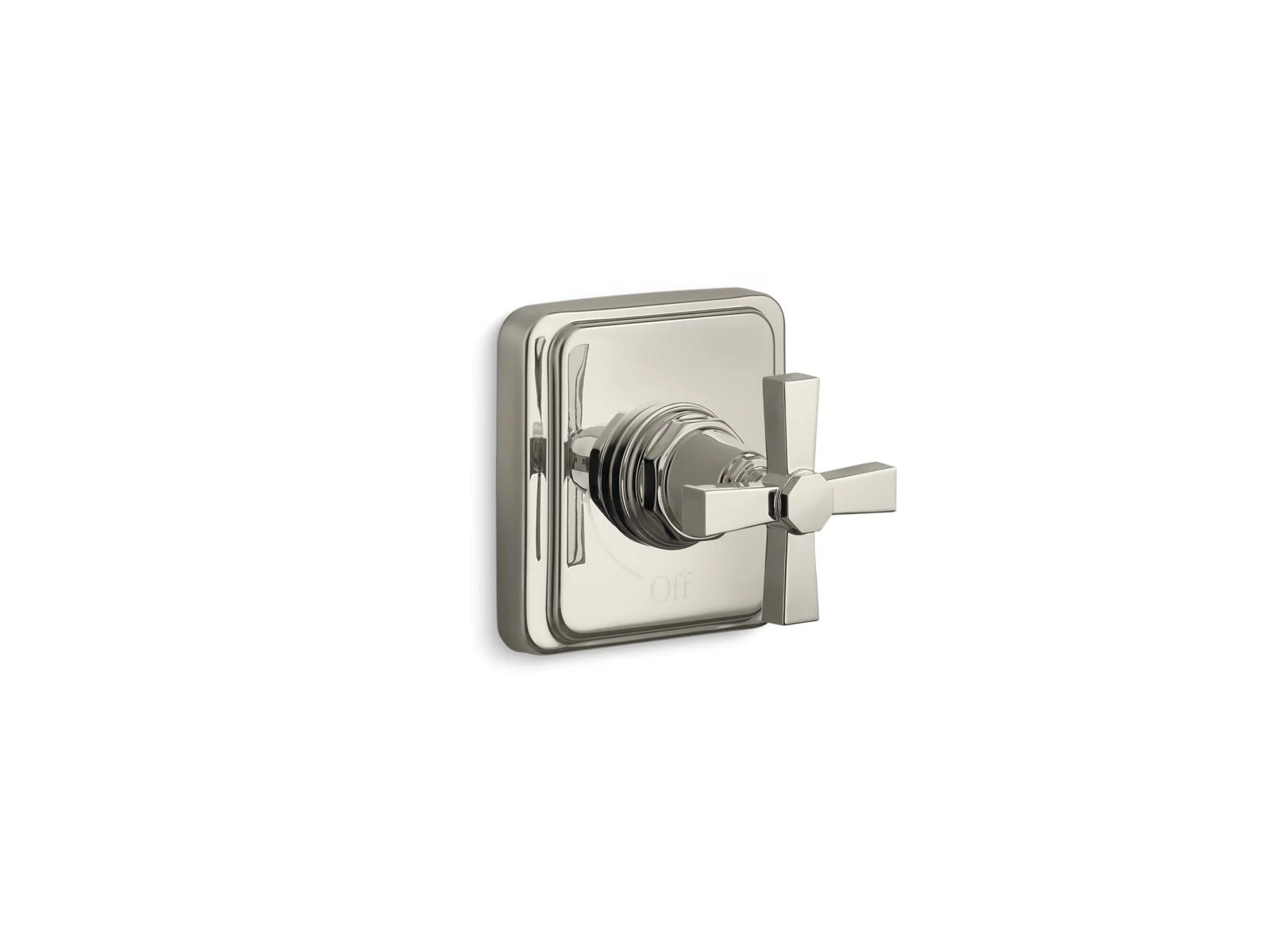 KOHLER K-T13174-3A Pinstripe MasterShower volume control valve trim with cross handle - Image 3