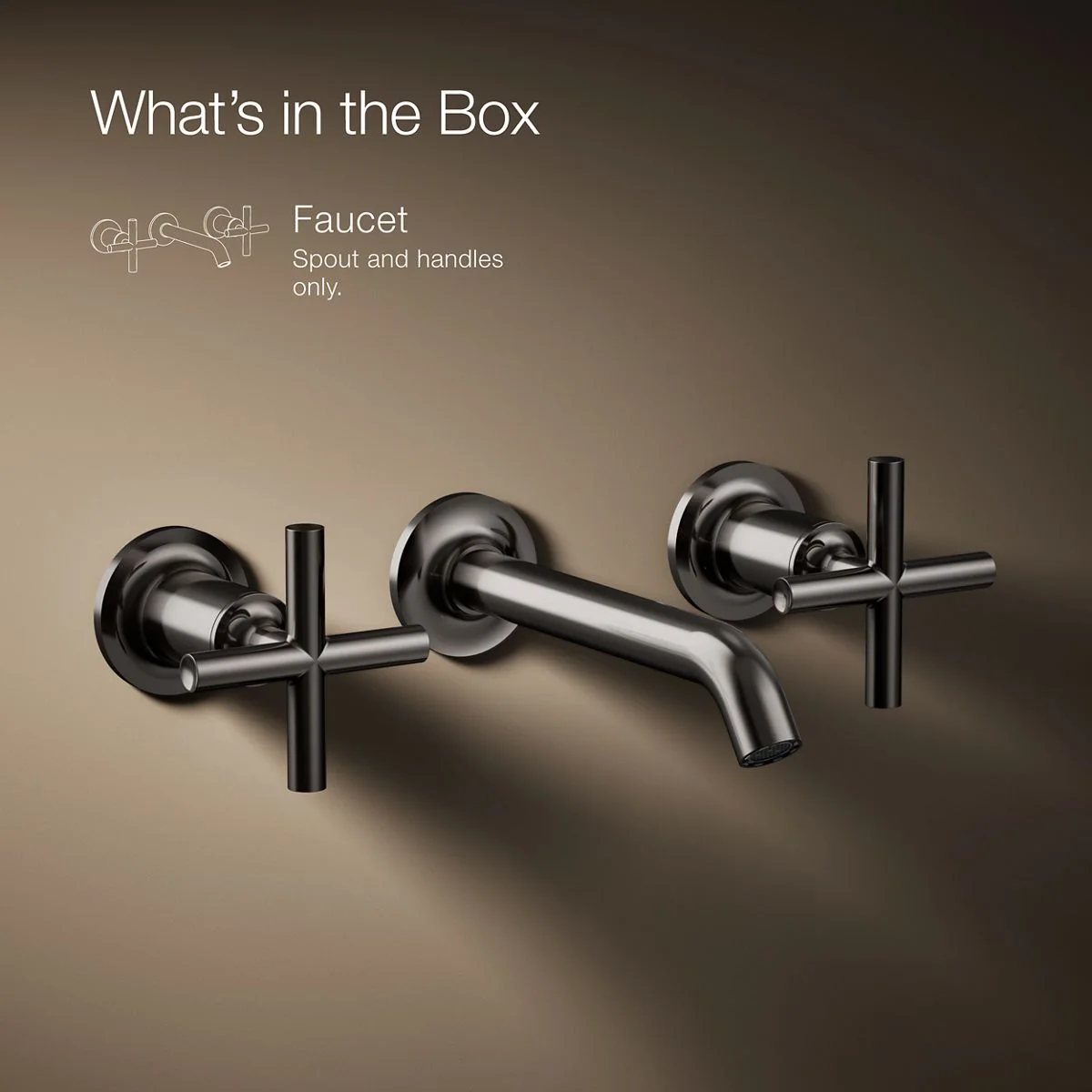 KOHLER K-T14413-3 Purist Wall-mount bathroom sink faucet trim with Cross handles, 1.2 gpm - Image 31