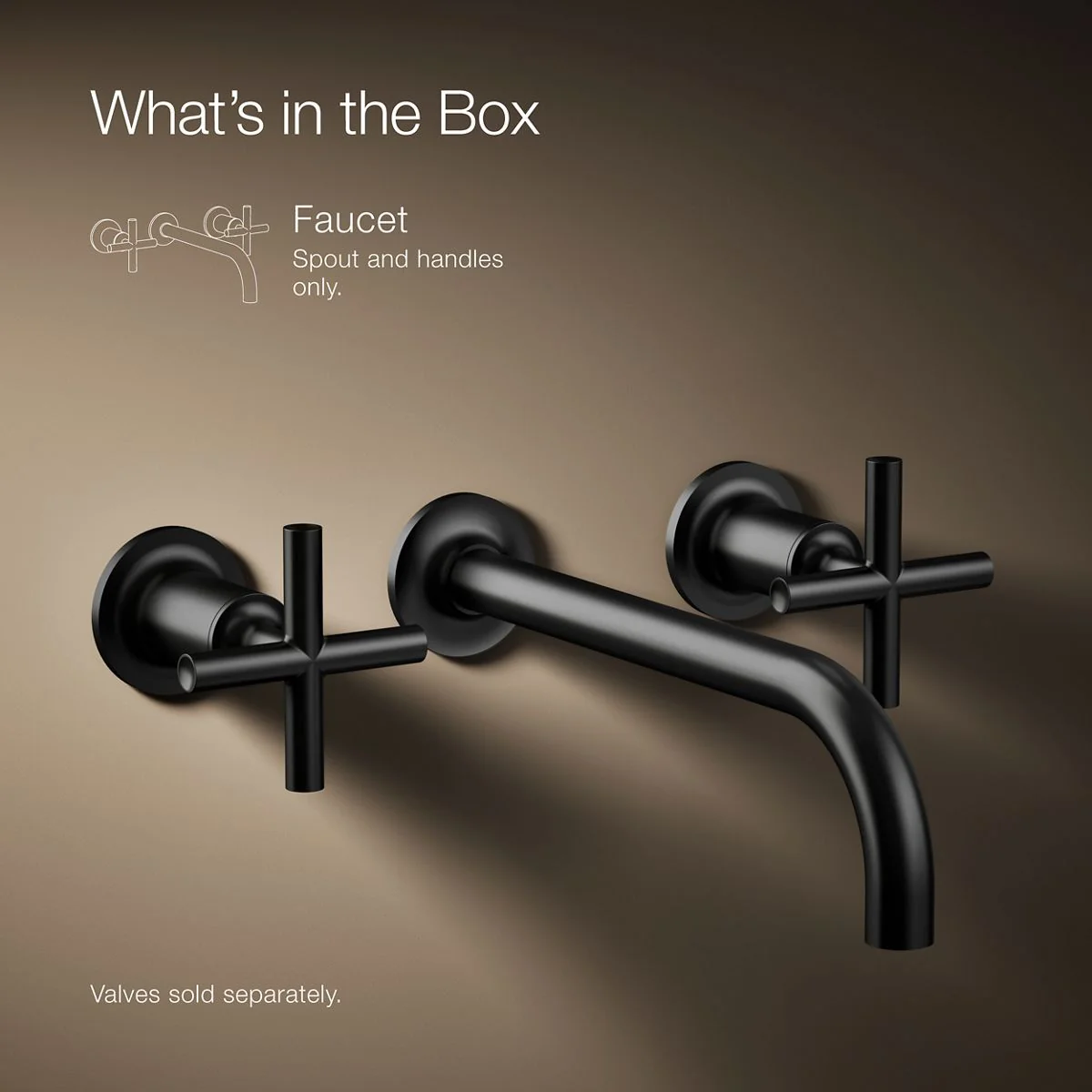 KOHLER K-T14414-3 Purist Wall-mount bathroom sink faucet trim with Cross handles, 1.2 gpm - Image 11