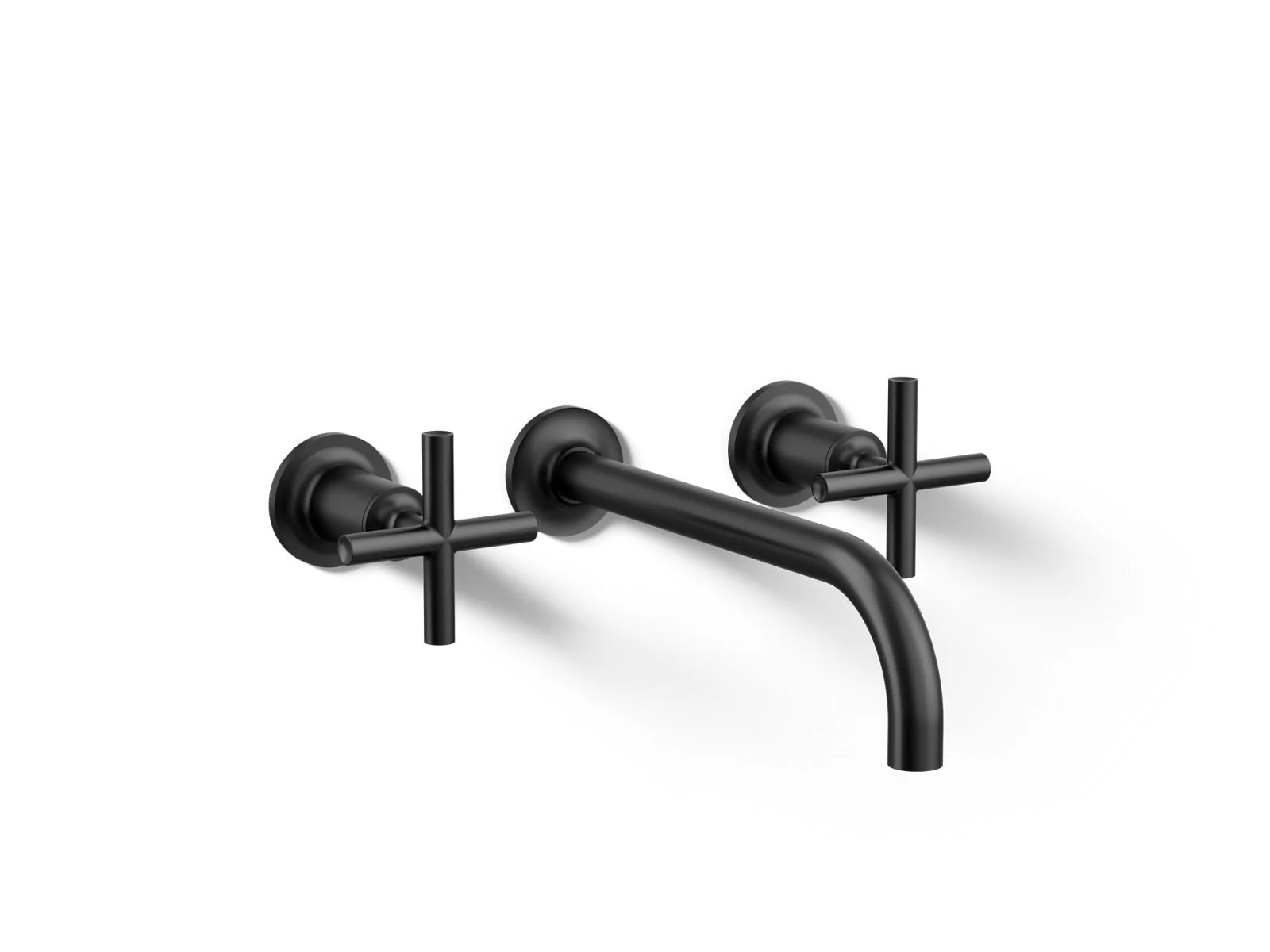 KOHLER K-T14414-3 Purist Wall-mount bathroom sink faucet trim with Cross handles, 1.2 gpm - Image 7