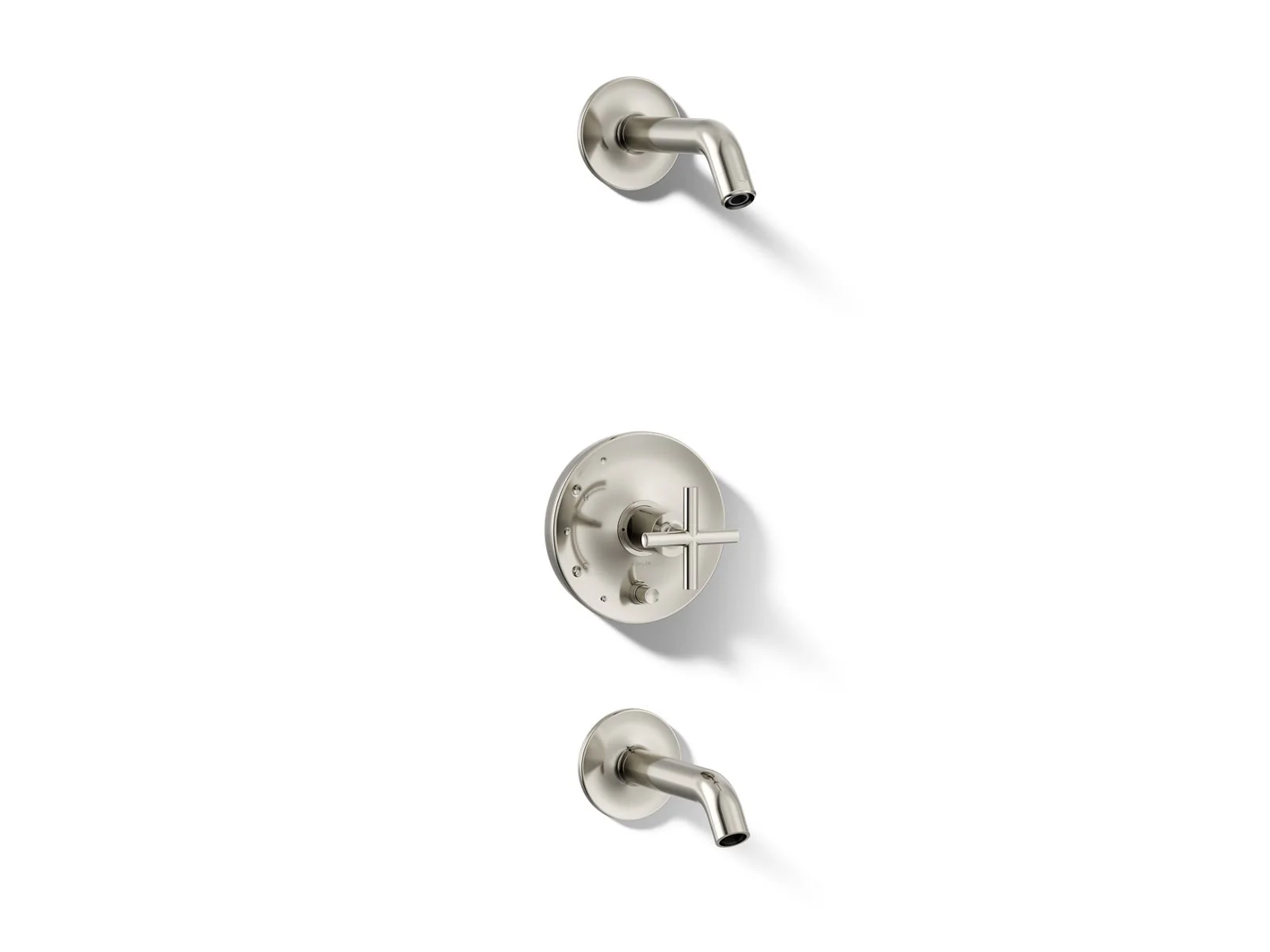 KOHLER K-T14420-3L Purist Rite-Temp bath and shower trim kit with push-button diverter and cross handle, without showerhead - Image 40