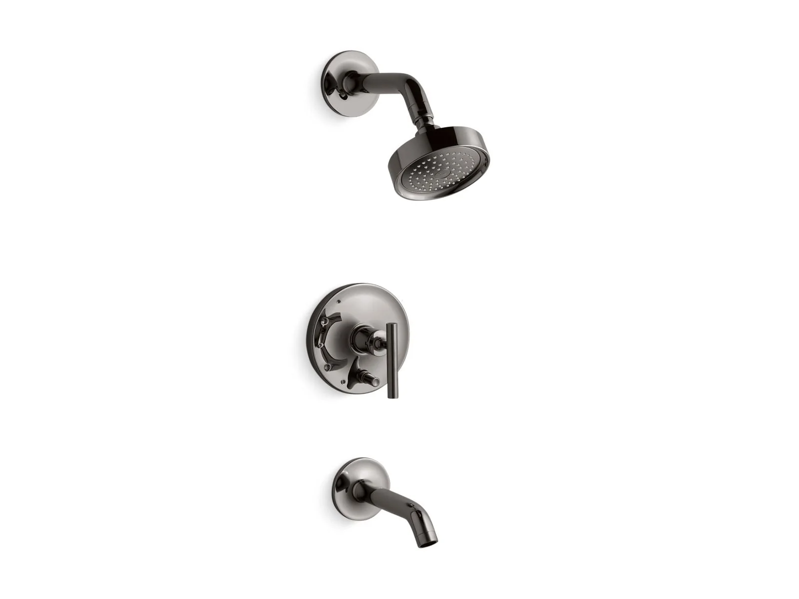 KOHLER K-T14420-4 Purist Rite-Temp bath and shower trim kit with push-button diverter and lever handle, 2.5 gpm - Image 10