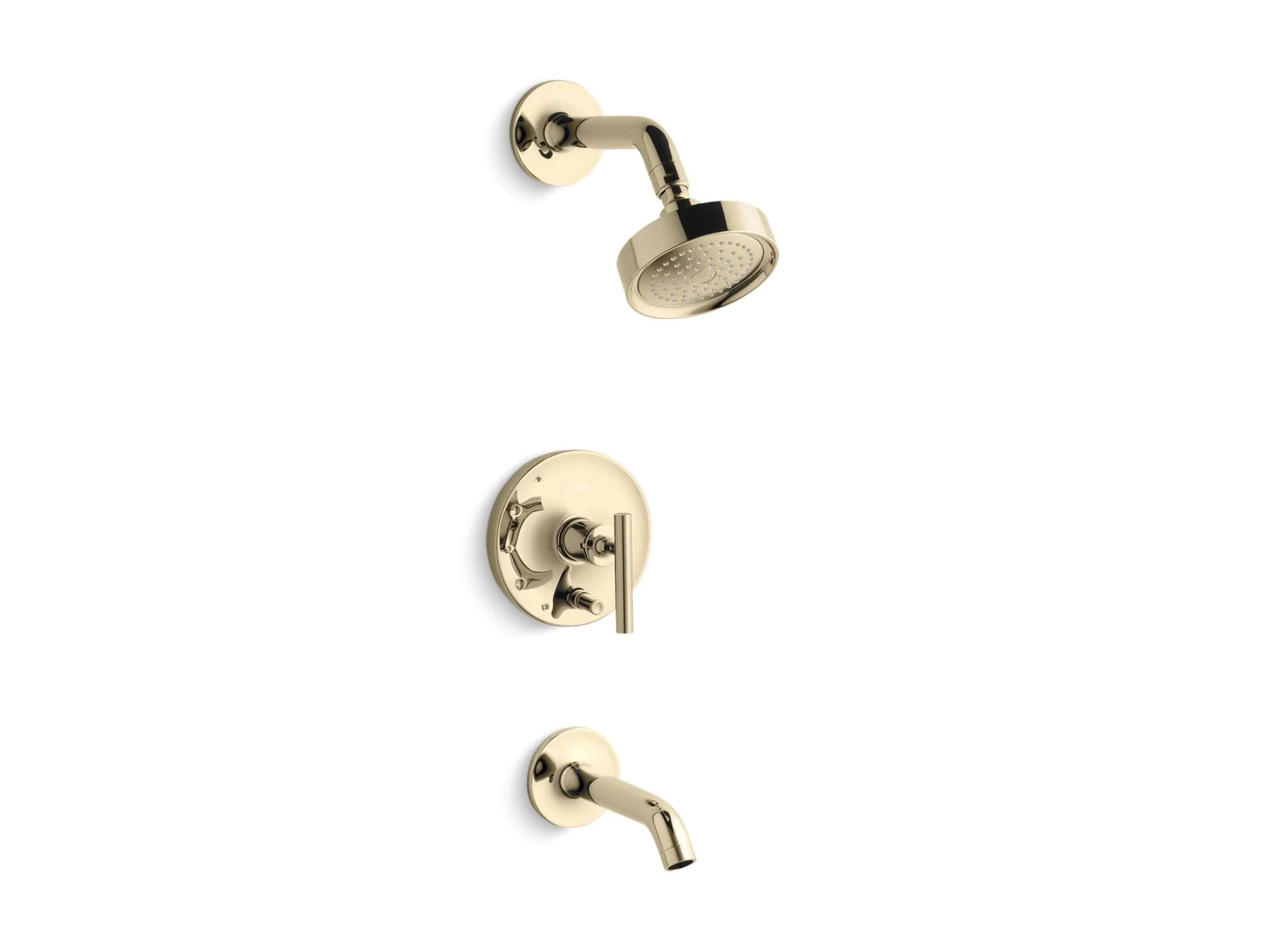KOHLER K-T14420-4 Purist Rite-Temp bath and shower trim kit with push-button diverter and lever handle, 2.5 gpm - Image 11