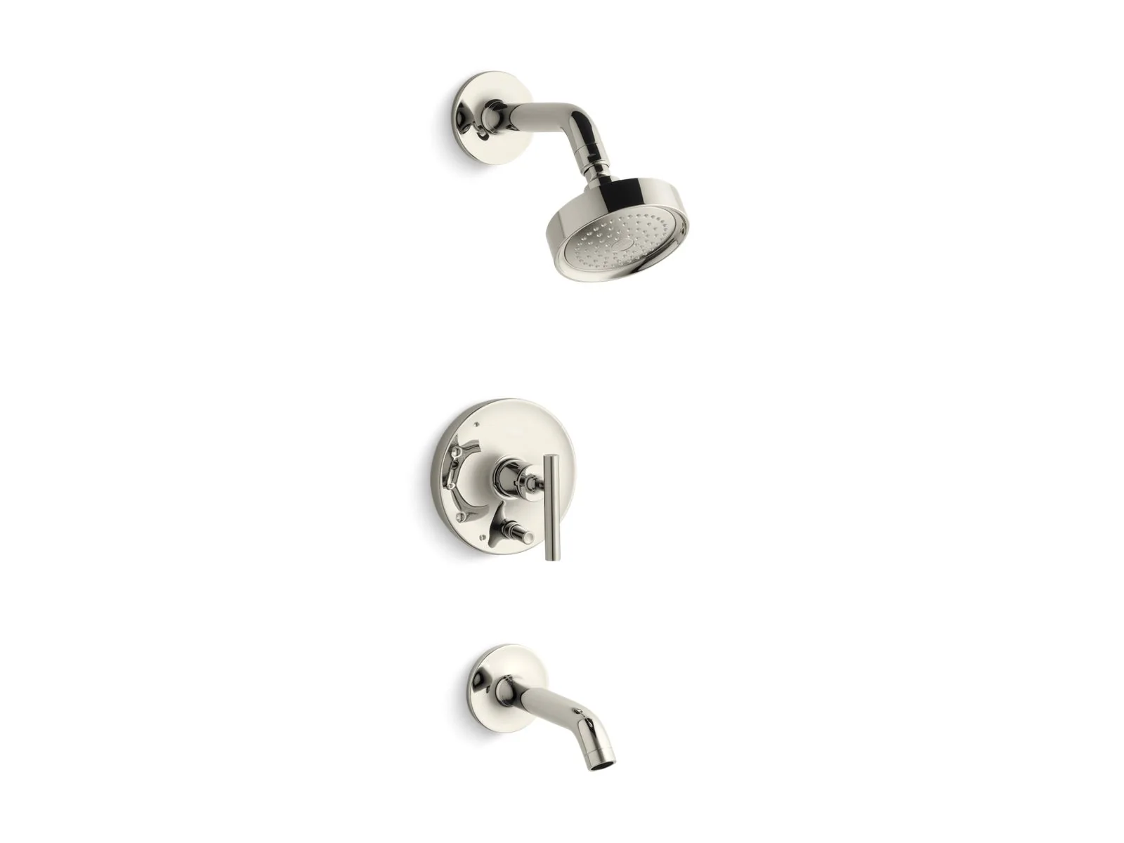KOHLER K-T14420-4 Purist Rite-Temp bath and shower trim kit with push-button diverter and lever handle, 2.5 gpm - Image 5