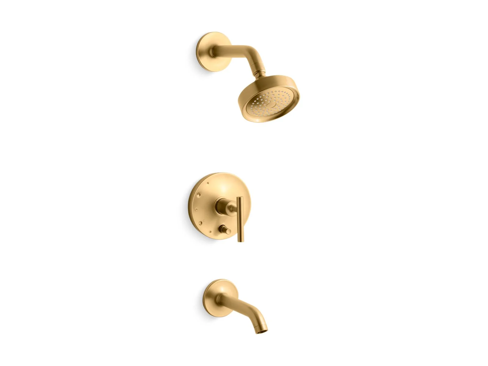 KOHLER K-T14420-4 Purist Rite-Temp bath and shower trim kit with push-button diverter and lever handle, 2.5 gpm - Image 8