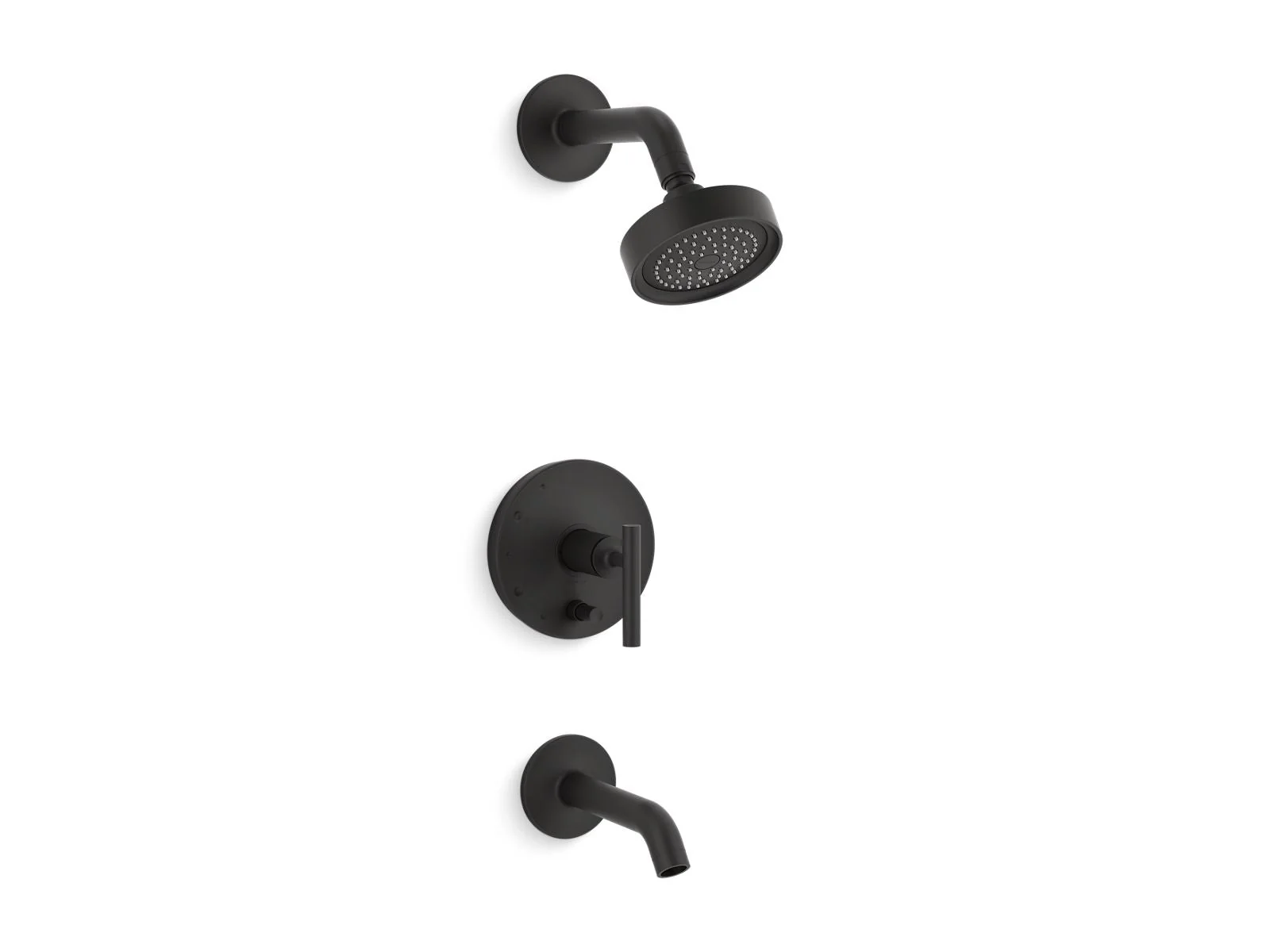 KOHLER K-T14420-4 Purist Rite-Temp bath and shower trim kit with push-button diverter and lever handle, 2.5 gpm - Image 9