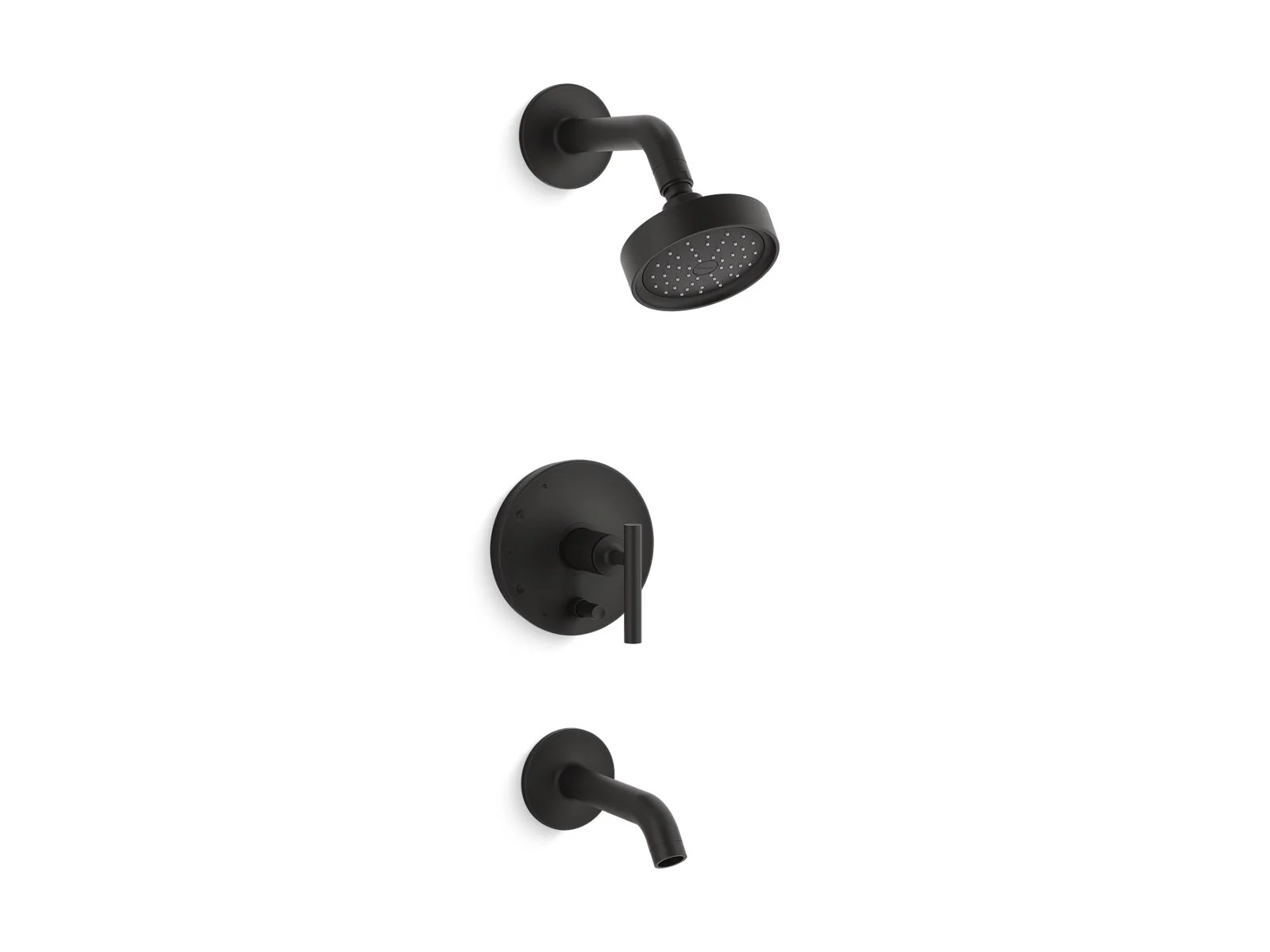 KOHLER K-T14420-4G Purist Rite-Temp bath and shower trim kit with push-button diverter and lever handle, 1.75 gpm - Image 2