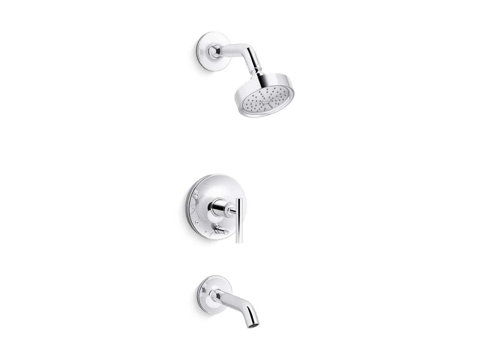 KOHLER K-T14420-4G Purist Rite-Temp bath and shower trim kit with push-button diverter and lever handle, 1.75 gpm - Image 8