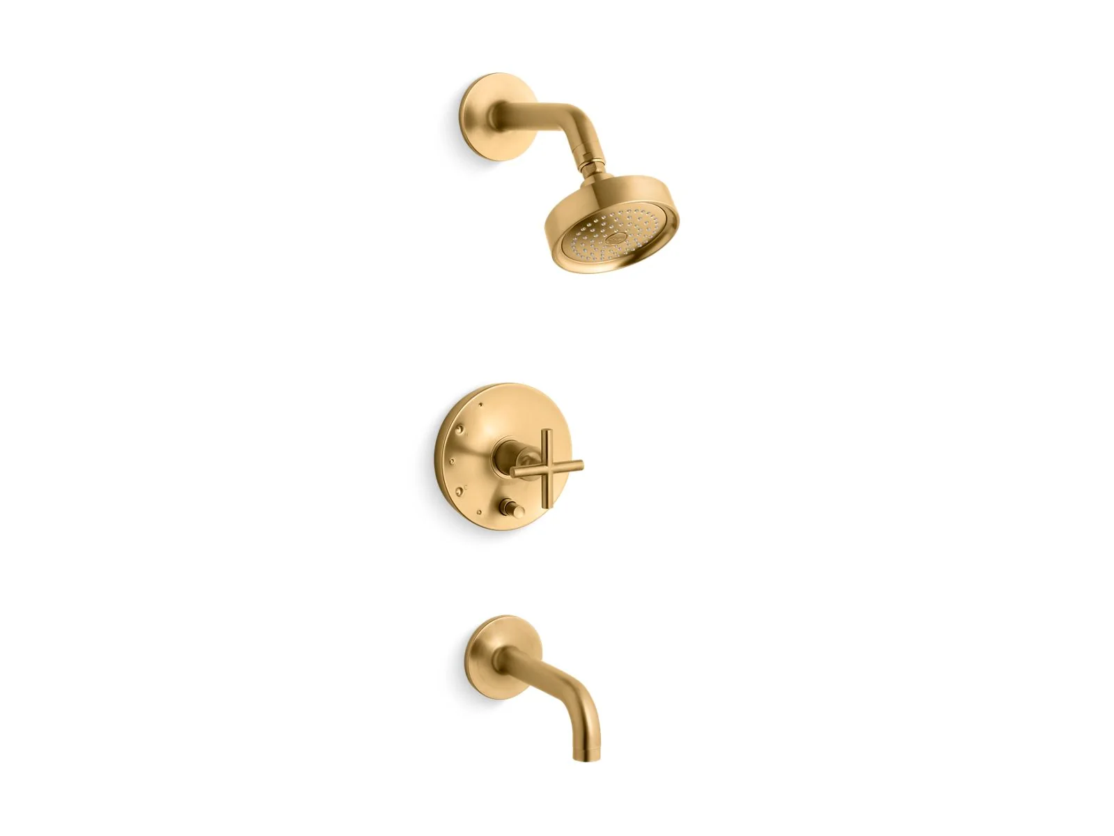 KOHLER K-T14421-3 Purist Rite-Temp bath and shower trim kit with push-button diverter and cross handle, 2.5 gpm - Image 7