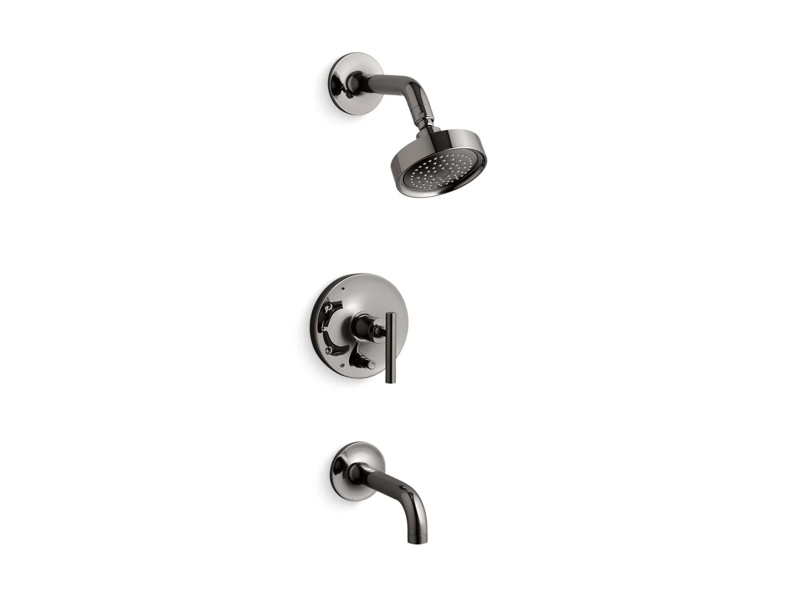 KOHLER K-T14421-4 Purist Rite-Temp bath and shower trim kit with push-button diverter and lever handle, 2.5 gpm - Image 8