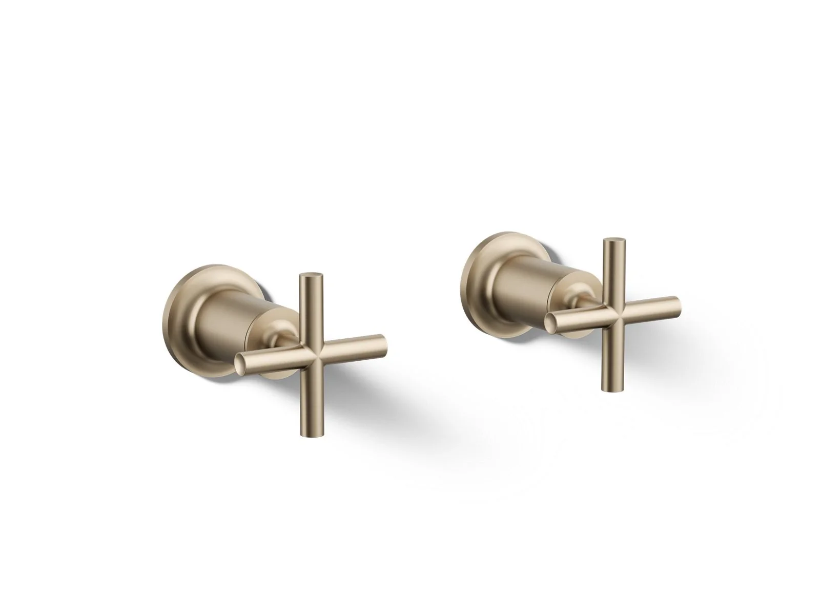 KOHLER K-T14429-3 Purist Deck- or wall-mount bath faucet handle trim with cross design - Image 2